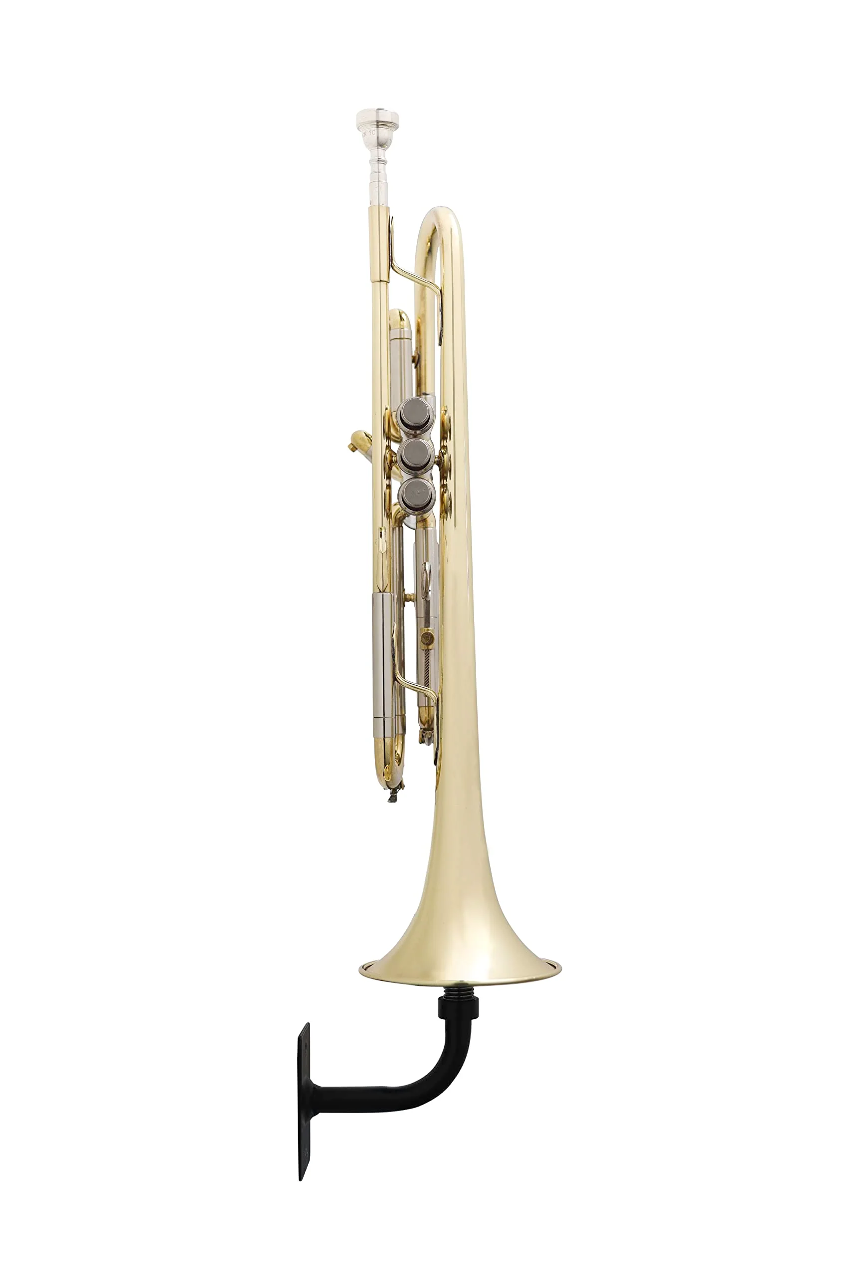 Gator Frameworks Recital Series Wall Hanger for Standard Sized Trumpets; (GFW-TRUMPETHNGR-BLK) Trumpet - Image 4