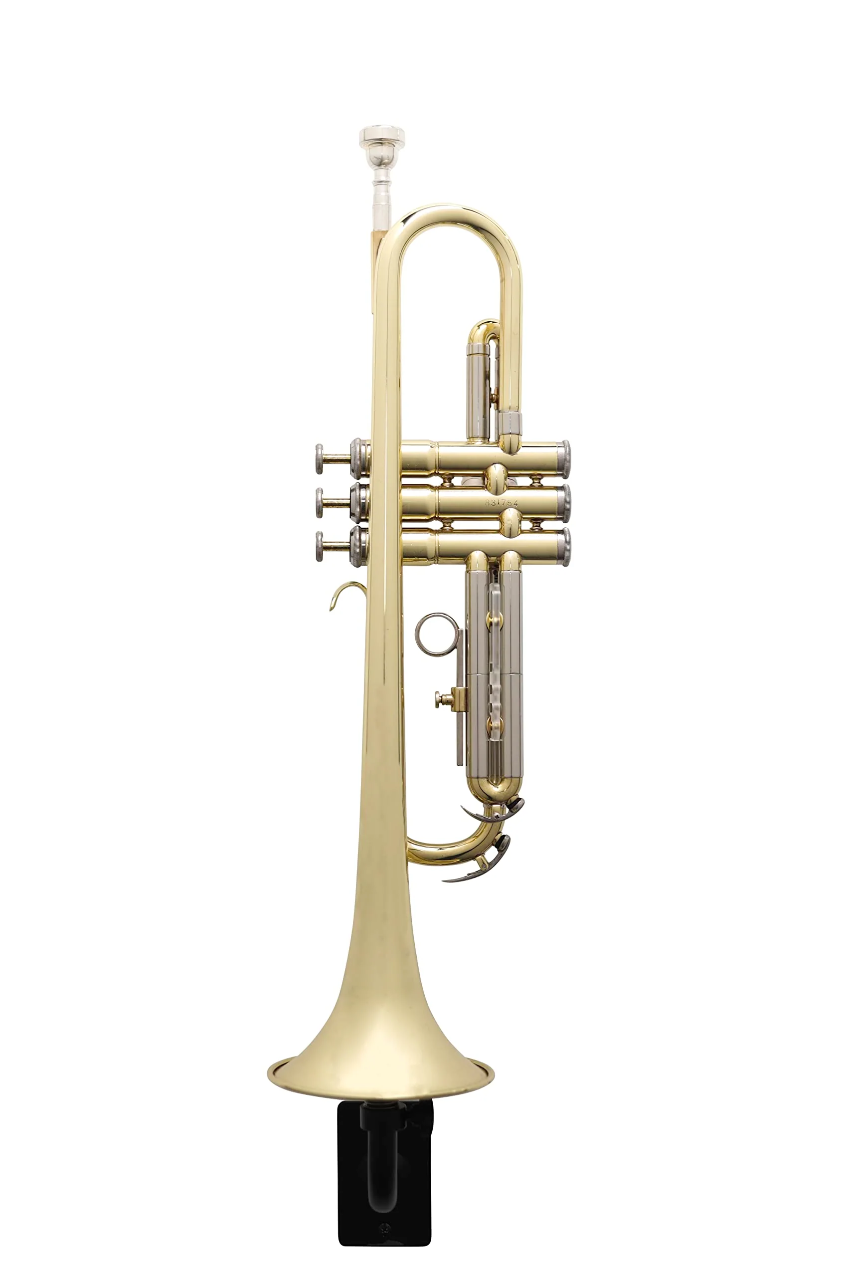 Gator Frameworks Recital Series Wall Hanger for Standard Sized Trumpets; (GFW-TRUMPETHNGR-BLK) Trumpet - Image 5