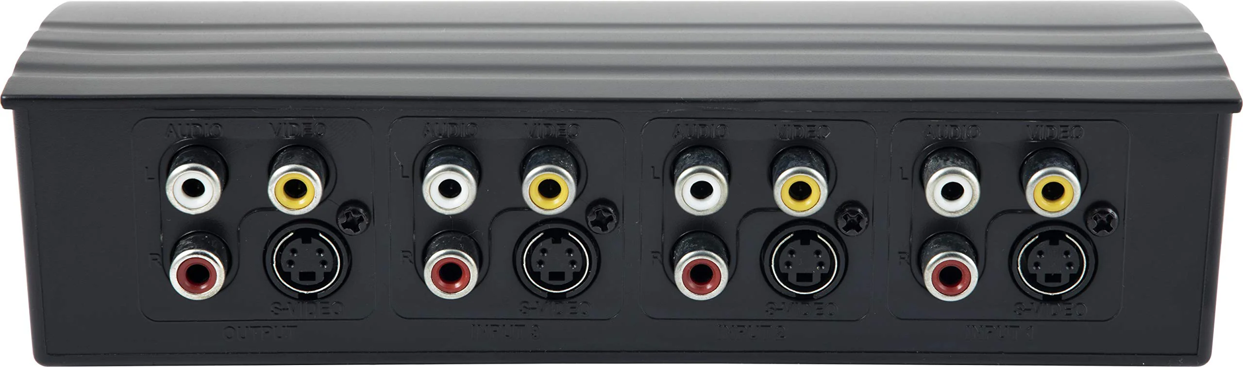 GE 4-Way RCA Switch AV Splitter Switch, for Connecting 4 RCA Output Devices to Your TV, S-Video Support, Audio/Video, Game Consoles, DVD, VCR, 38807 4 Way Splitter Switch - Image 6