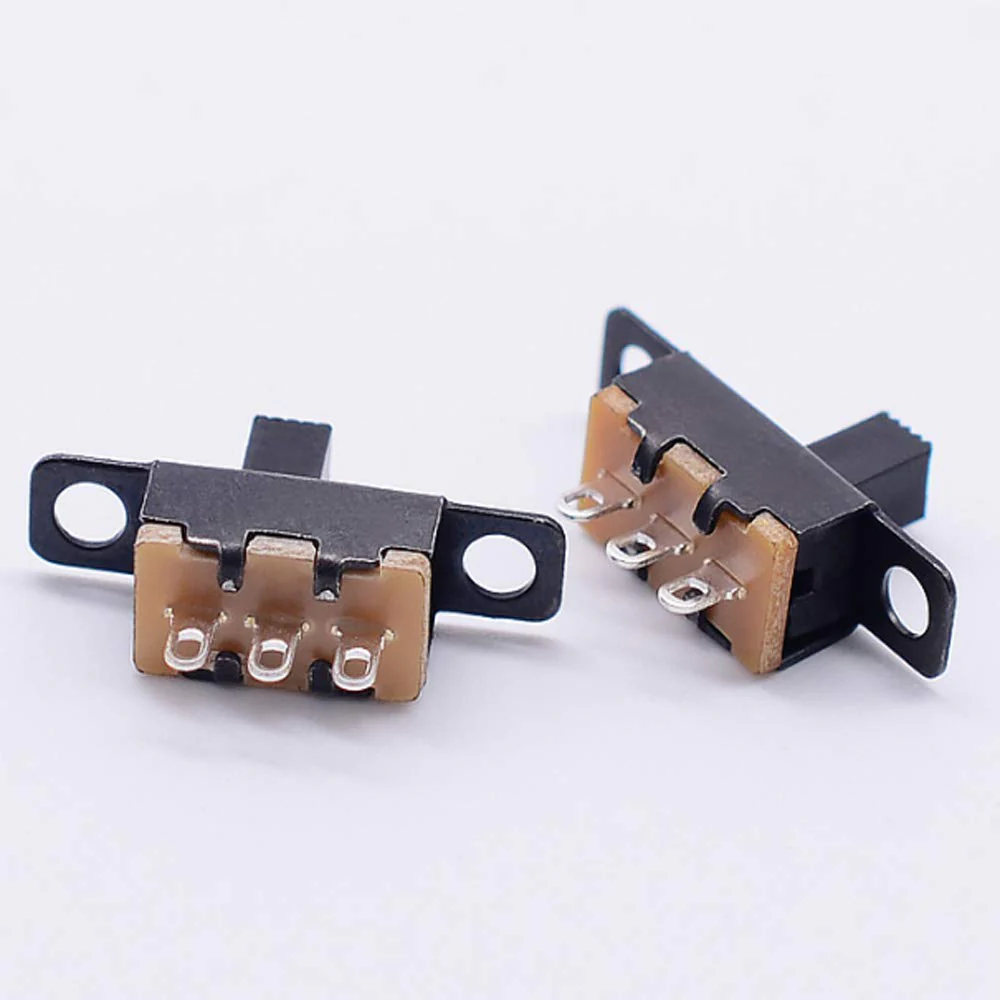 Gebildet Mini Toggle Switch SPDT Slide Switch 0.5 A 50 V DC 3 Pin 2 Positions Panel Slide Switch ON/ON Micro Miniature Locking SS-12F15 Pack of 50 E1114 - Image 4