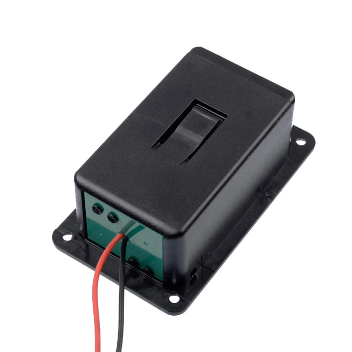 Geesatis 1 pcs 9V Battery Box Case Holder Guitar Plastic 2-Pin Black Pickup Battery for Guitar Bass Pickup Replacement Tool, No Terminal - Image 3