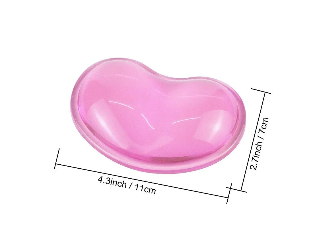 Gel Keyboard & Mouse Wrist Rest Set - Keyboard Wrist Rest Pad & Mouse Support for Office Gaming Pad Computer Laptop Ergonomic Comfortable Pain Relief- Pad Set (Mouse Support Only) Mouse Pad Single - Pink - Image 4