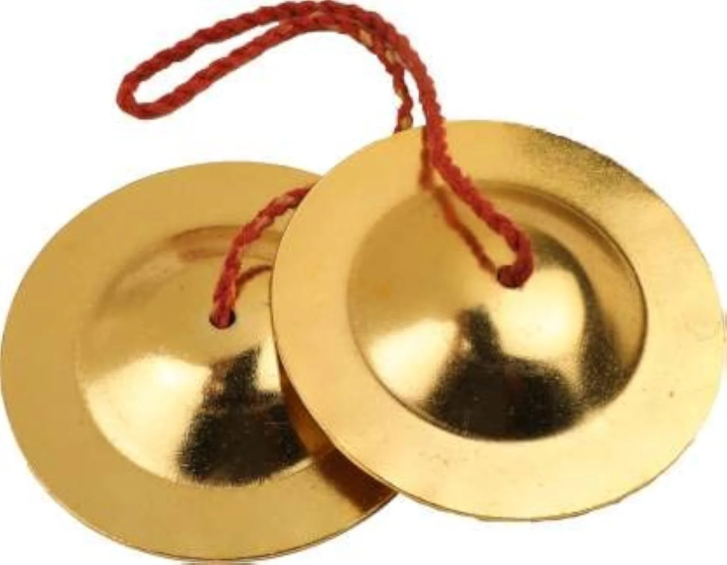 Generic 9CM Brass Manjeera Manjira Khartal Cymbal Tala Jalra for Pooja Kirtan Bhajan Kartal Instrument