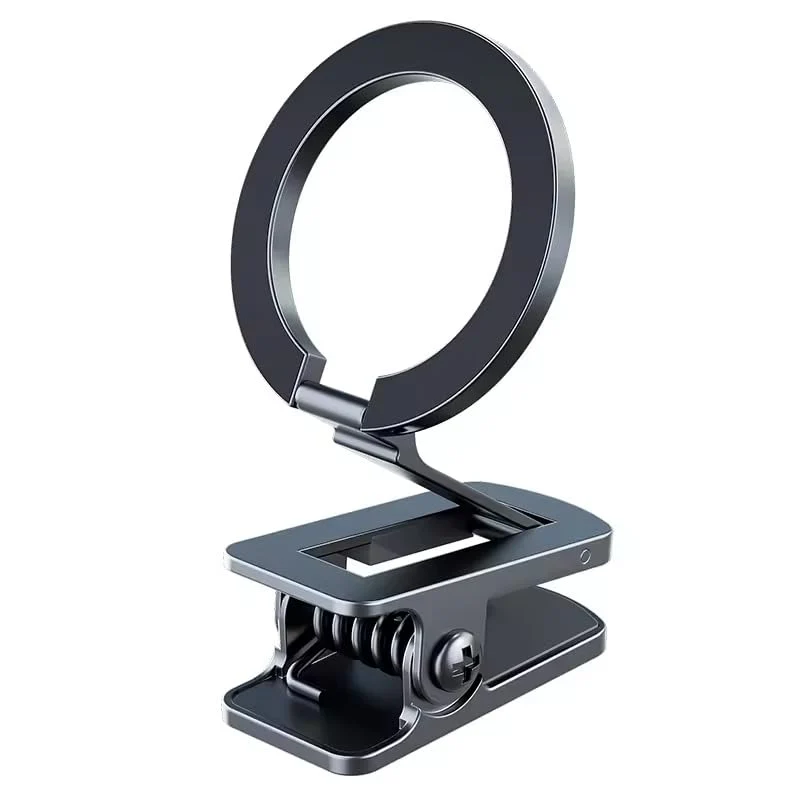 Generic LEONIDIS Universal Clip-On Magnetic Adjustable Multipurpose Phone Holder Mount for Desk Plane Car Table, Black