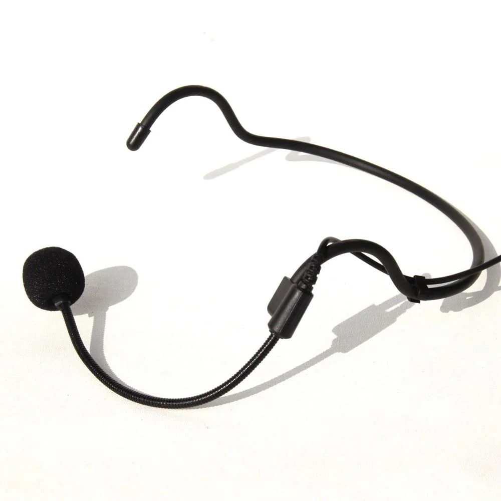 Generic Replacement Headset Headworn Microphone for Shure BLX1 Wireless Bodypack Transmitter 4-pin Mini-connector, Condenser, Unidirectional, ta4f 4 Pins, Black, HS06D4 - Image 2