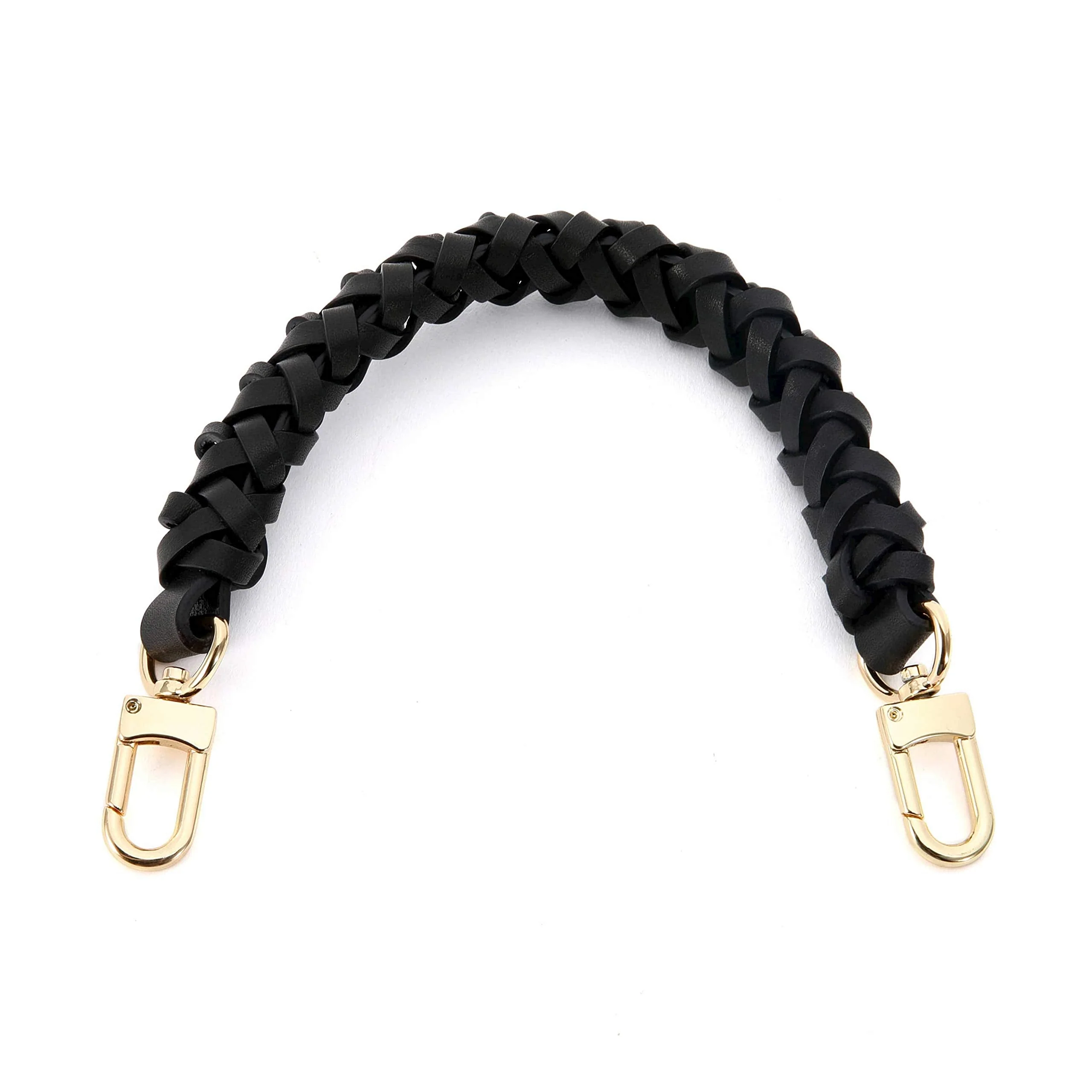 Genuine Leather Braided Handle compatible with Neonoe Strap for Metis Noe BB NM Beaubourg Hobo Black
