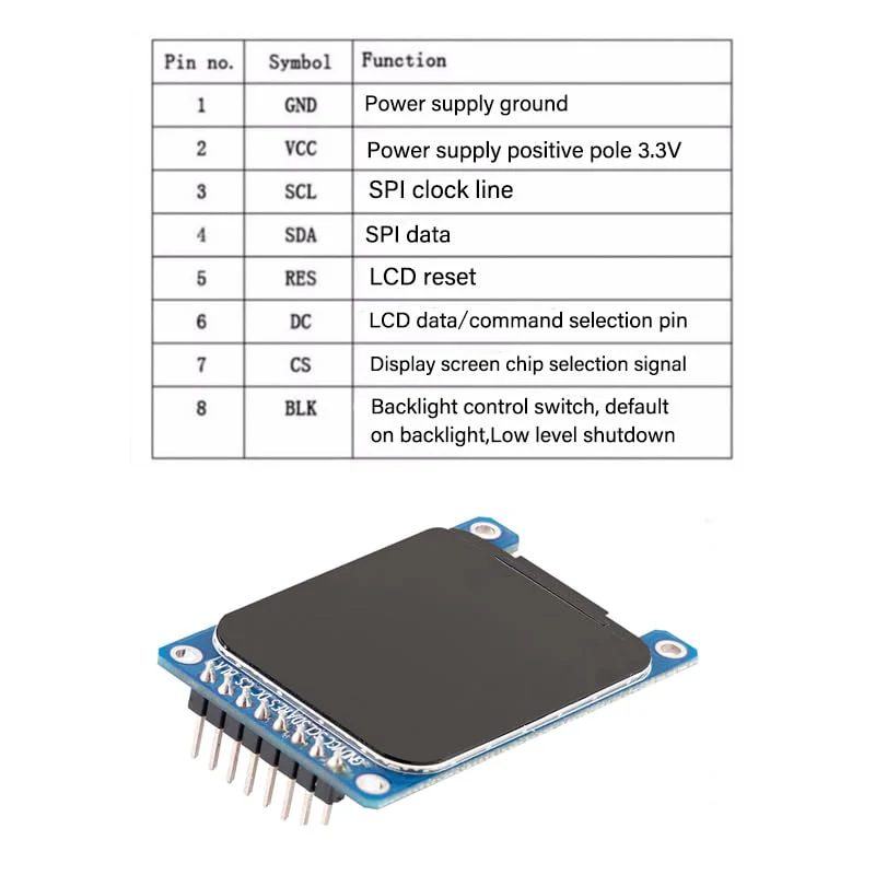GERUI Pack of 2 1.69 Inch Colour TFT Display Screen High-Definition IPS LCD Module 240 x 280 SPI Interface ST7789 Driver - Image 5