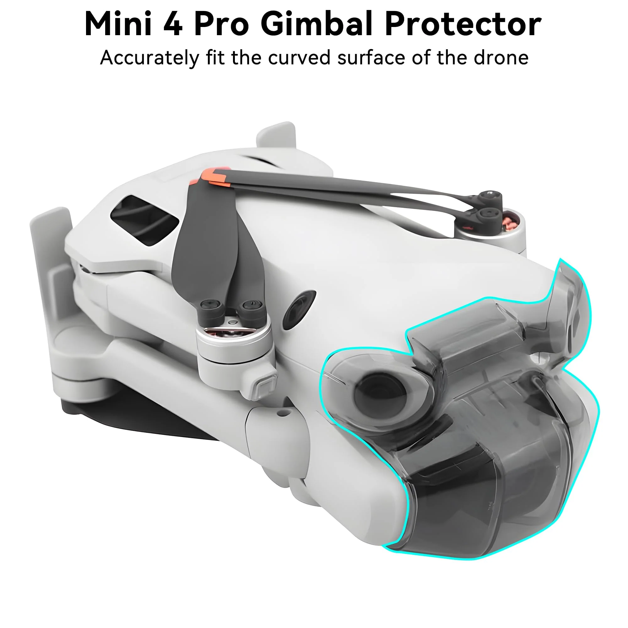 Gimbal Protector Cover for Mini 4 Pro Lens Cover Dustproof Cap Compatible with DJI Mini 4 Pro Drone Accessories Replacement Part Gimbal Guard - Image 2