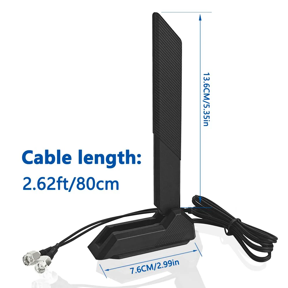 GinTai WiFi 6E Antenna for ASUS ROG Strix X570-E X570-PRO Gaming Z690-PLUS B550-A B450-F B650-A B650E-F Z690-F Z790-F Z790-A Z690-A Z790-E Z790-I Z690-E Gaming/ROG Strix B550-F Gaming/Prime B550-PLUS - Image 2