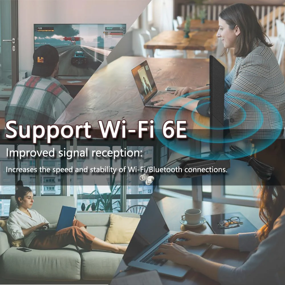 GinTai WiFi 6E Antenna for ASUS ROG Strix X570-E X570-PRO Gaming Z690-PLUS B550-A B450-F B650-A B650E-F Z690-F Z790-F Z790-A Z690-A Z790-E Z790-I Z690-E Gaming/ROG Strix B550-F Gaming/Prime B550-PLUS - Image 6