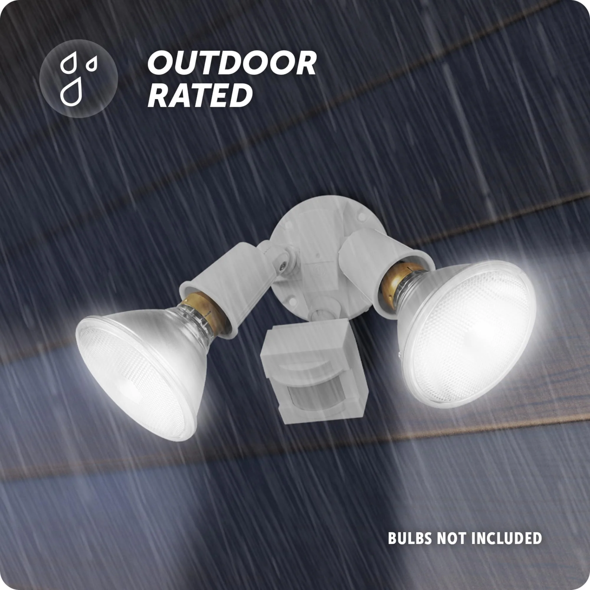 Globe Electric 17000269 110-Degree 240 W Twin Head White Hardwired Motion Sensor Security Flood Light, Spotlight, Outdoor, Outside House Lights - Image 4
