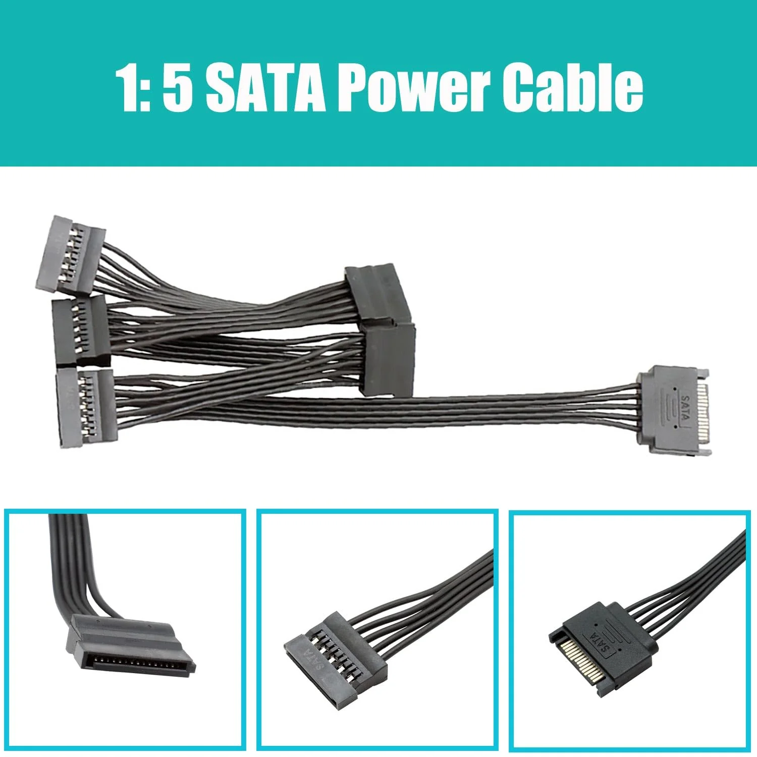 GLOTRENDS SA3234A 4-ports PCIe X2 SATA 3.0 Expansion Card, Support OS Booting, Including SATA Cables and 1:5 SATA Splitter Power Cable, Compatible with Windows, Linux, Mac OS, NAS 4-Port, X2 - Image 7