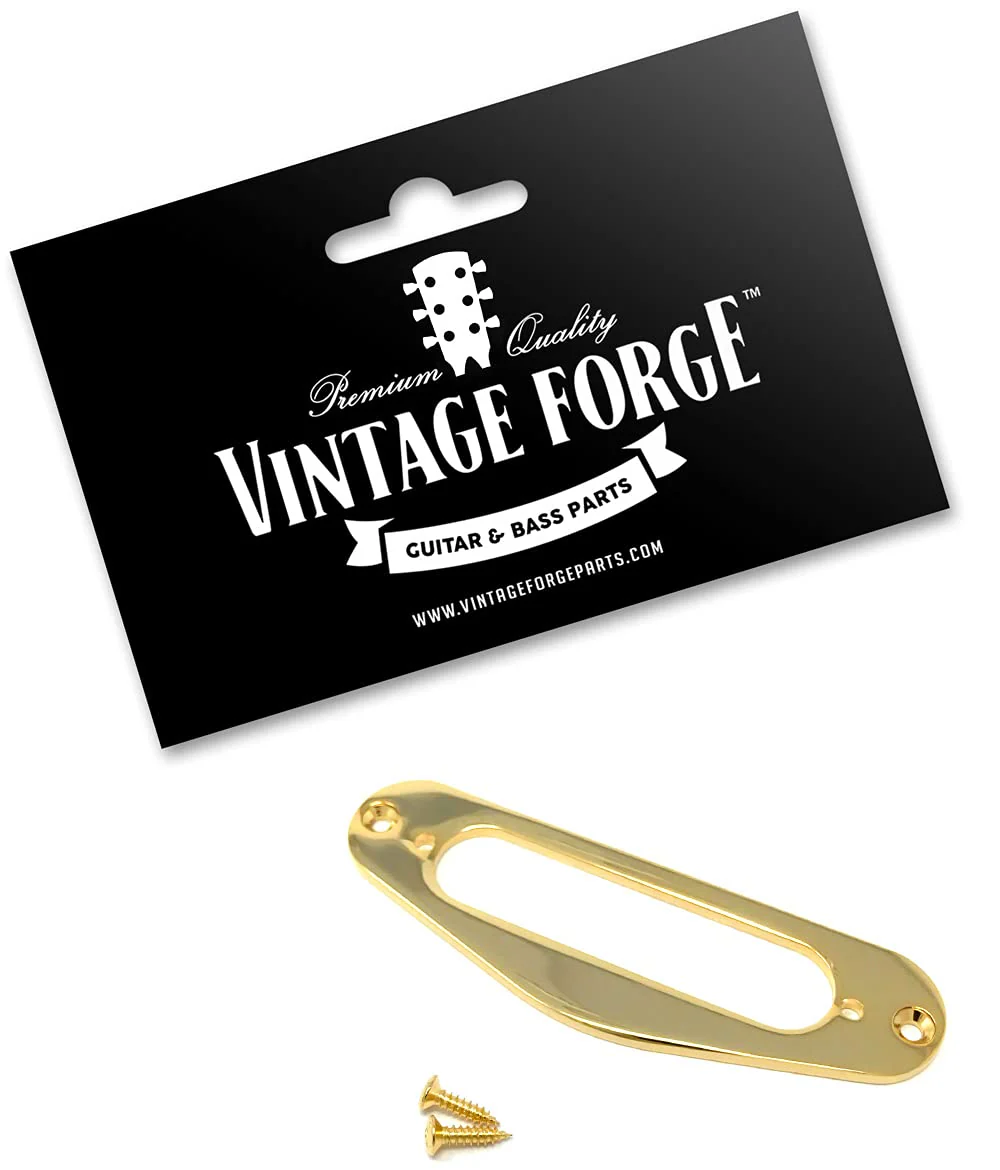 Gold Metal Single Coil Pickup Mounting Ring for Fender Telecaster Guitar PRT10-GLD Gold - Image 2