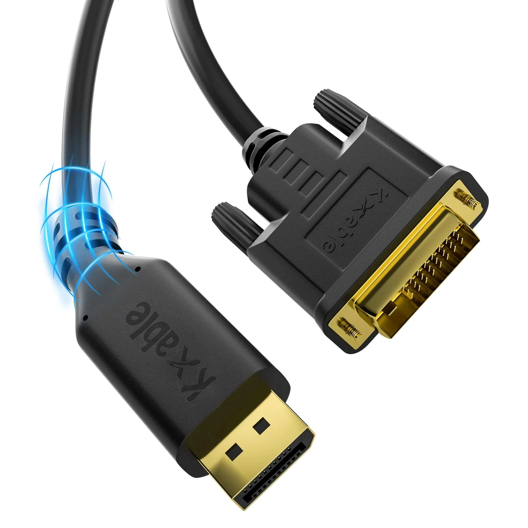 Gold-Plated DisplayPort to DVI Cable - 25 FT, DP to DVI-D Male to Male Converter, 1080P@60Hz, for PC, Desktop, Laptop, HDTV, Projector, Monitor 25FT - Image 2