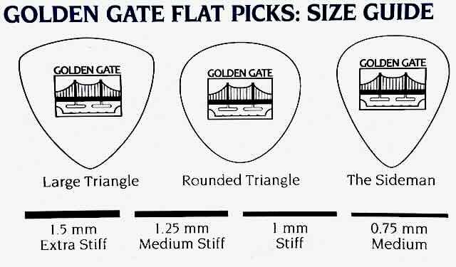 Golden Gate MP-341 Deluxe Flat Pick - The Sideman - Ivoroid - Stiff - Image 3