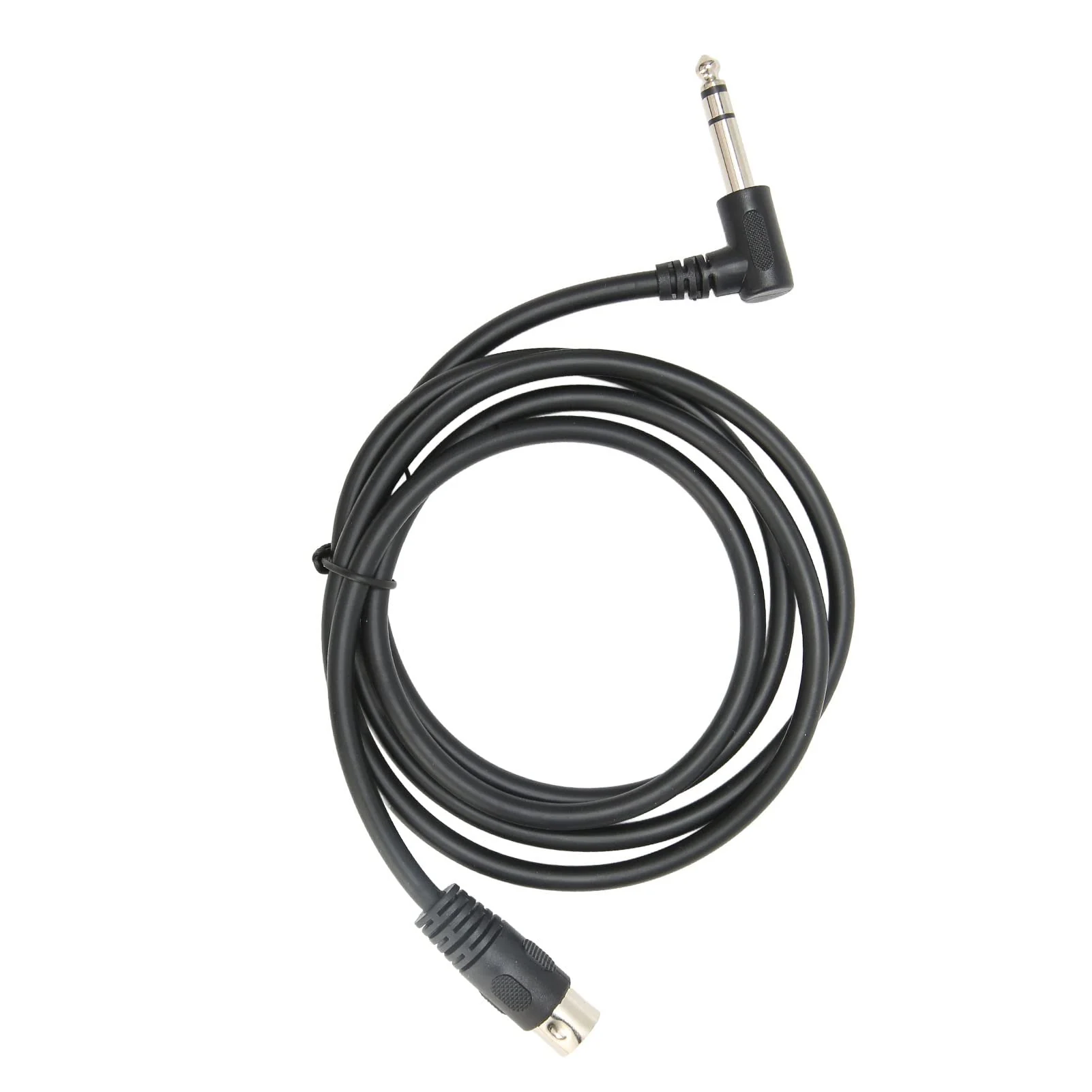 Goshyda 1/4 Inch to DIN 5 Pin Cable, 90 Degree 6.35mm Male to MIDI 5Pin Male TRS Stereo Audio Cable for Speaker, Amplifier, Mixer, MIDI Keyboard, 4.9ft - Image 3