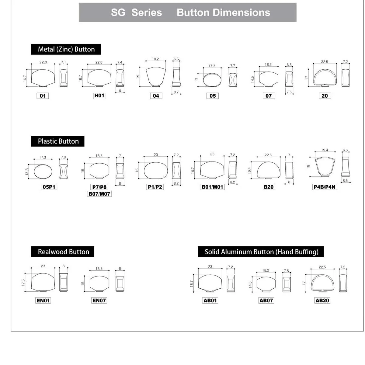 Gotoh Large Schaller-style Knob Tuners Chrome (3 Per Side) - Image 6