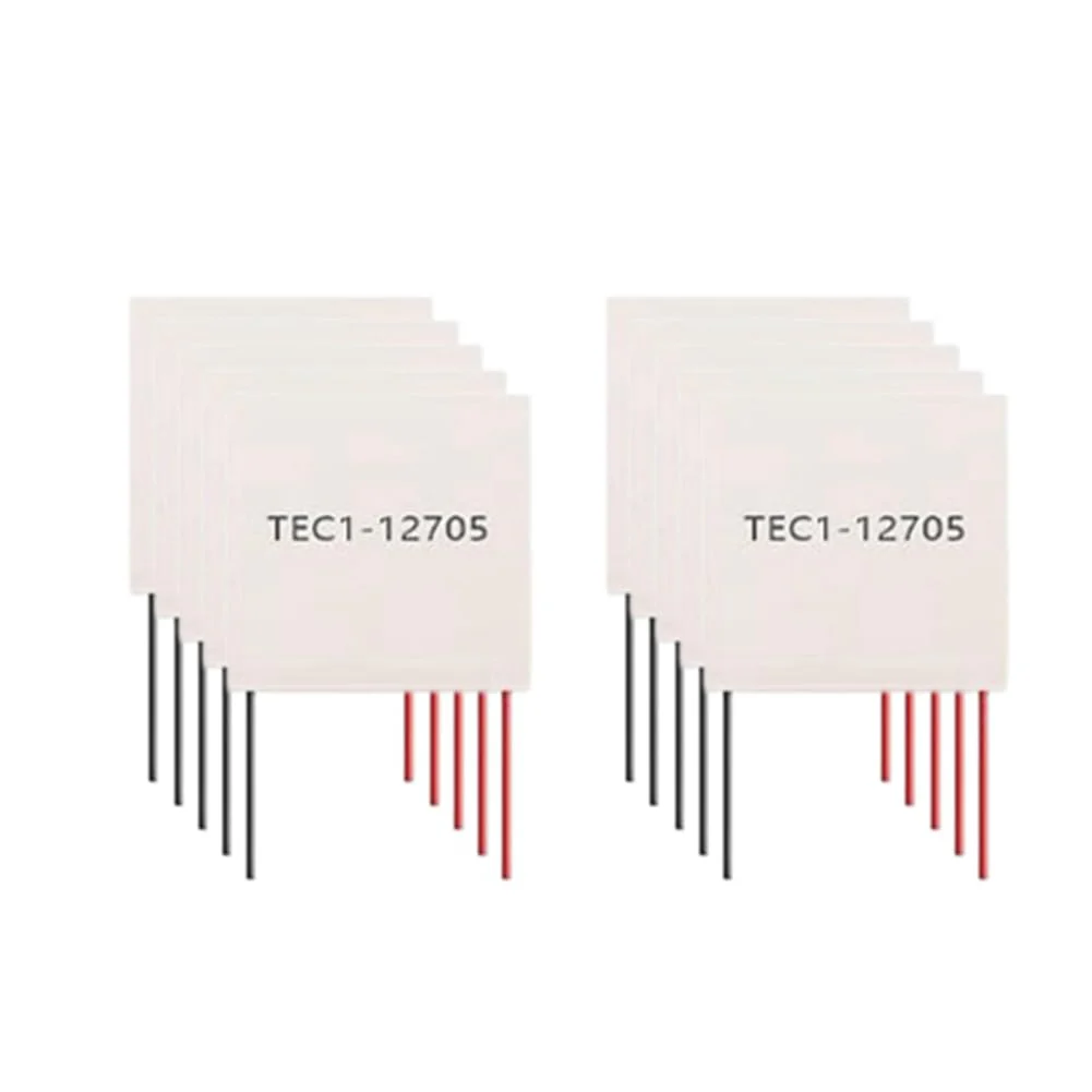 GrceBfeee Peltier Thermoelectric Elements Peltier Module DIY Cooler Peltier Elements TEC1-12706 12705 TEC 12V 5A Pack of 10
