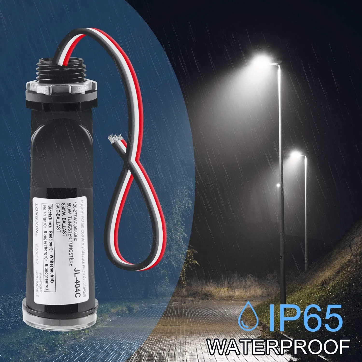 Greluma 2Pcs Dusk to Dawn Photocell Sensor Switch Photoelectric Switch Waterproof IP65 Photocell for Outdoor Lights 110V 120V 220V 240V Input - Image 6