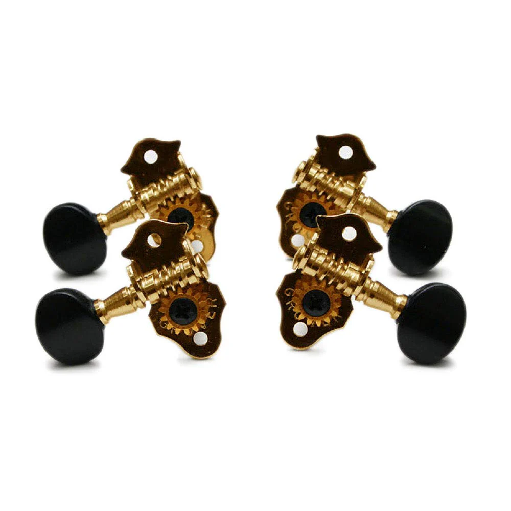 Grover Sta-Tite Geared Ukulele Tuning Pegs - Gold, Set of 4 (Model 00734-00060971)