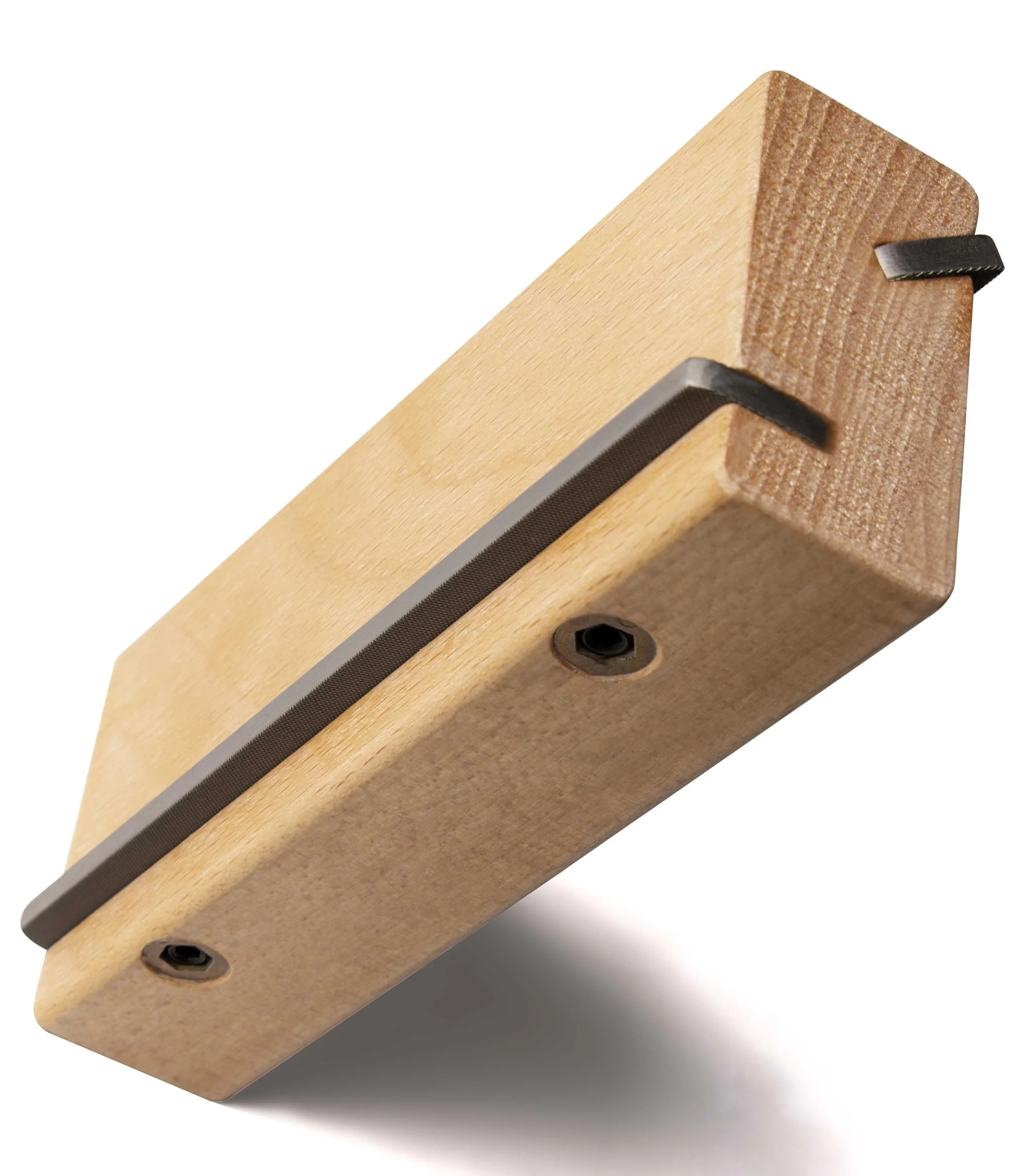 Guitar 𝙁𝙧𝙚𝙩 𝙀𝙣𝙙 𝘽𝙚𝙫𝙚𝙡𝙞𝙣𝙜 𝙁𝙞𝙡𝙚 Angled 35/90 Degree, Removable Frets Edge Dressing File, Luthier Fretting Sprout Beveler Tool, Fret End Trimming File with Solid Wooden Handle