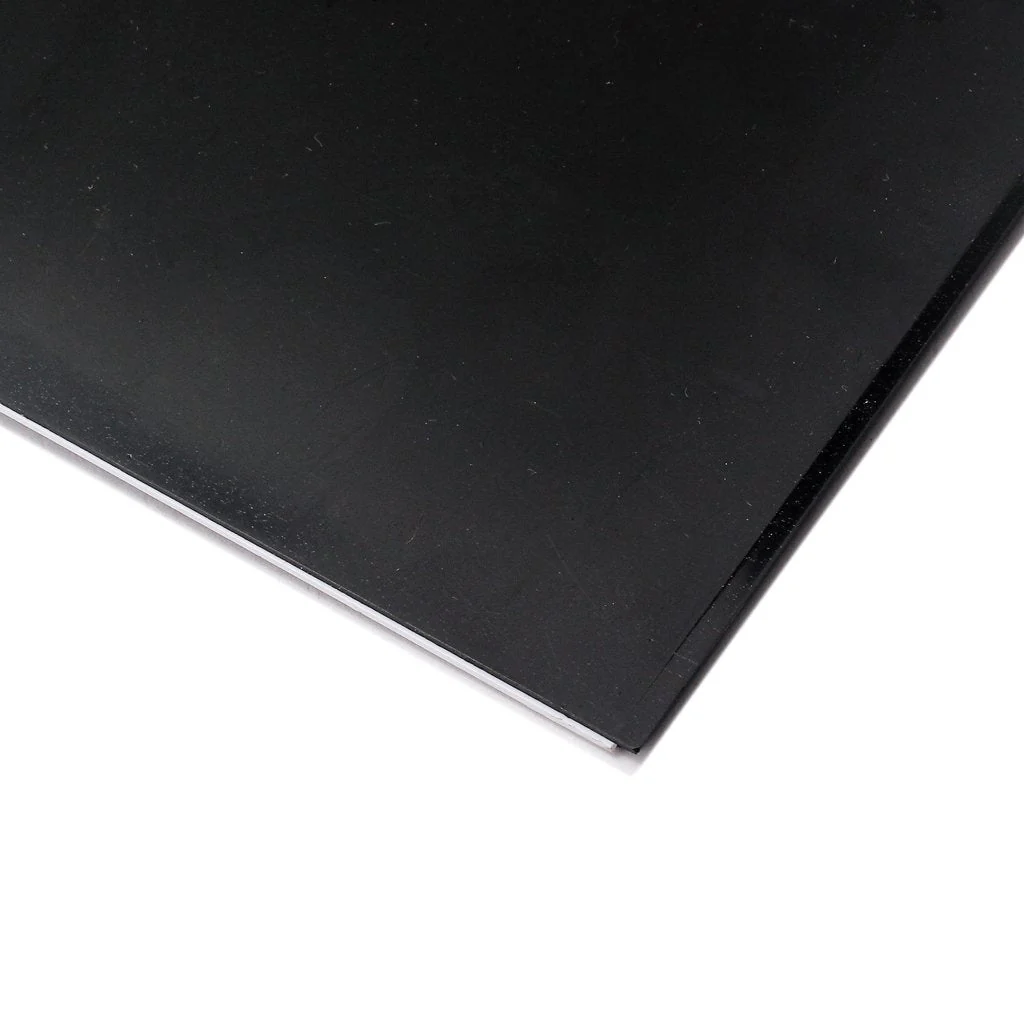 Guitar Bass Pickguard Blank Material, 17.3x11.4 IN Pick guard DIY Sheet Scratch Plate Backplate for Strat Tele Guitar Jazz P Bass 29x44cm (Black 3 Ply (BWB)) Black 3 Ply (BWB) - Image 4