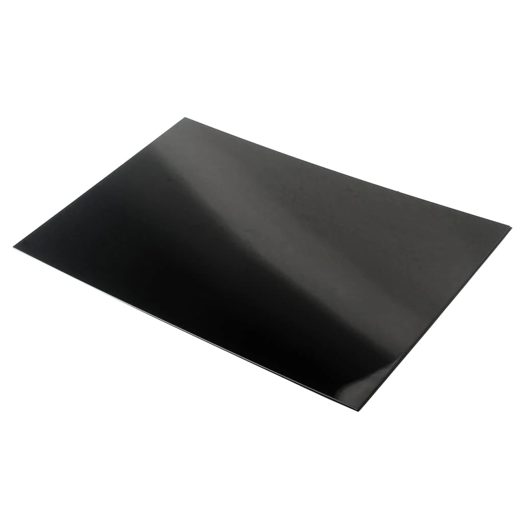Guitar Bass Pickguard Blank Material, 17.3x11.4 IN Pick guard DIY Sheet Scratch Plate Backplate for Strat Tele Guitar Jazz P Bass 29x44cm (Black 3 Ply (BWB)) Black 3 Ply (BWB) - Image 6