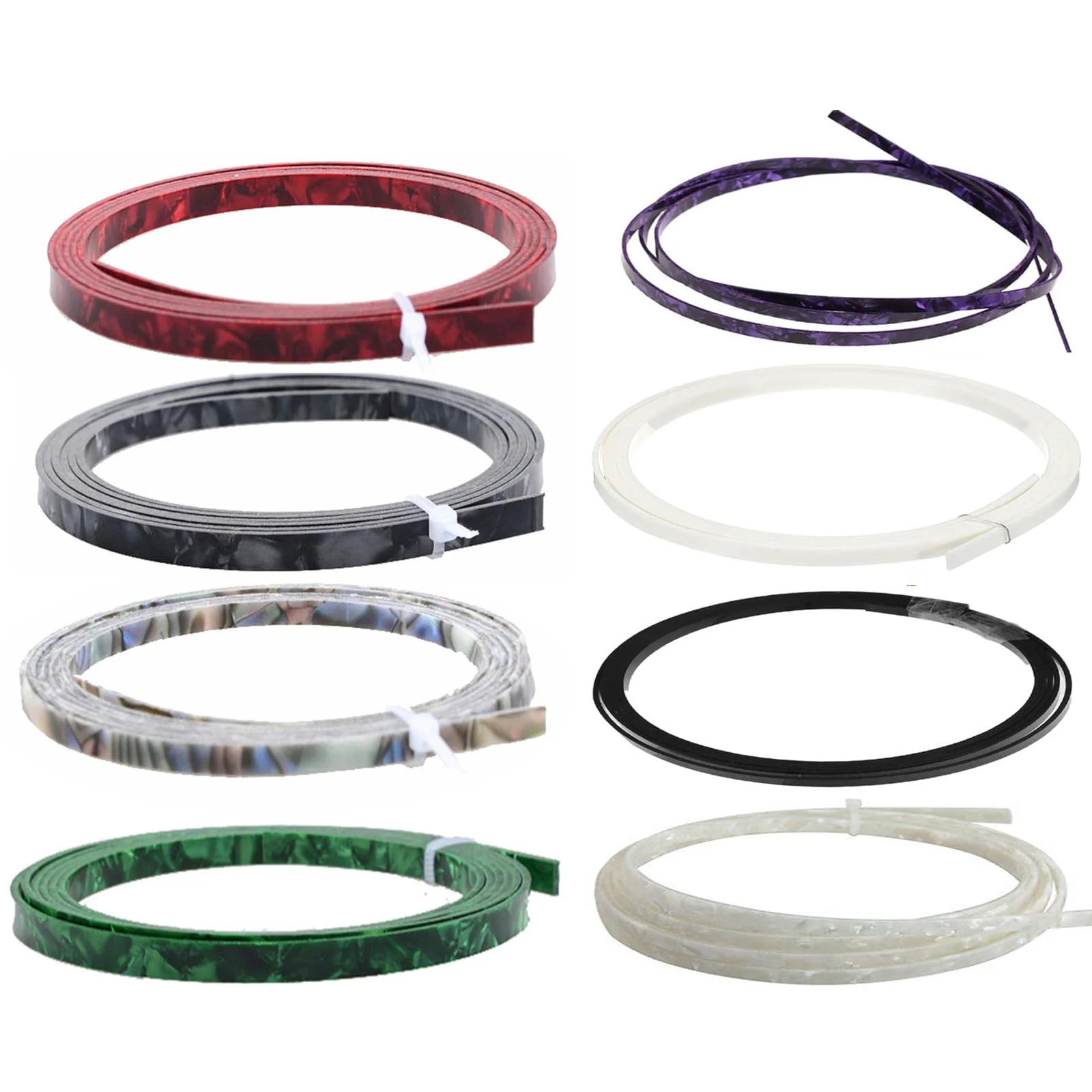 Guitar Binding Purfling Edging Strips Guitar Trim Decorations Acoustic Guitar Edging Strips Guitar Decals Accessories Guitar Parts And Accessories white pearl - Image 2