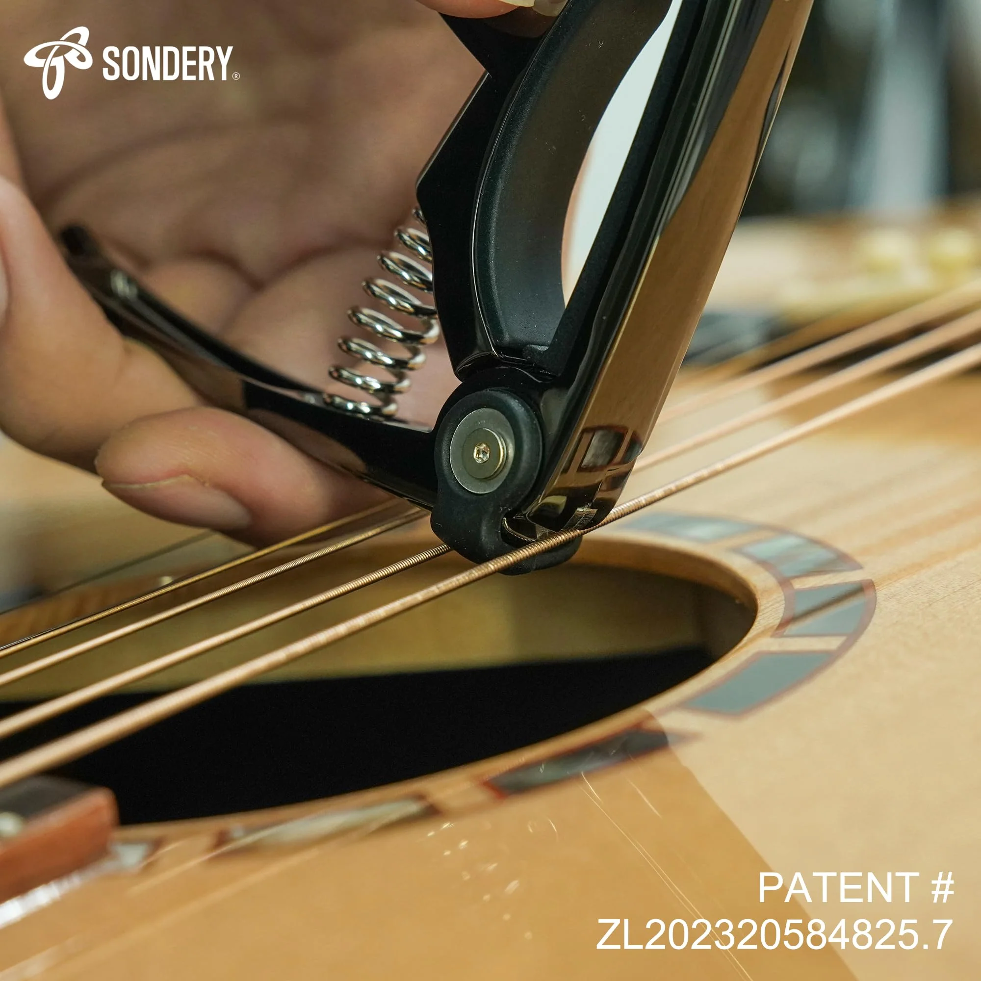 Guitar Capo 4 in 1 for 6 Strings Acoustic and Electric Guitars, 5 Guitar Plectrums and A Pouch Enclosed Free - Image 5