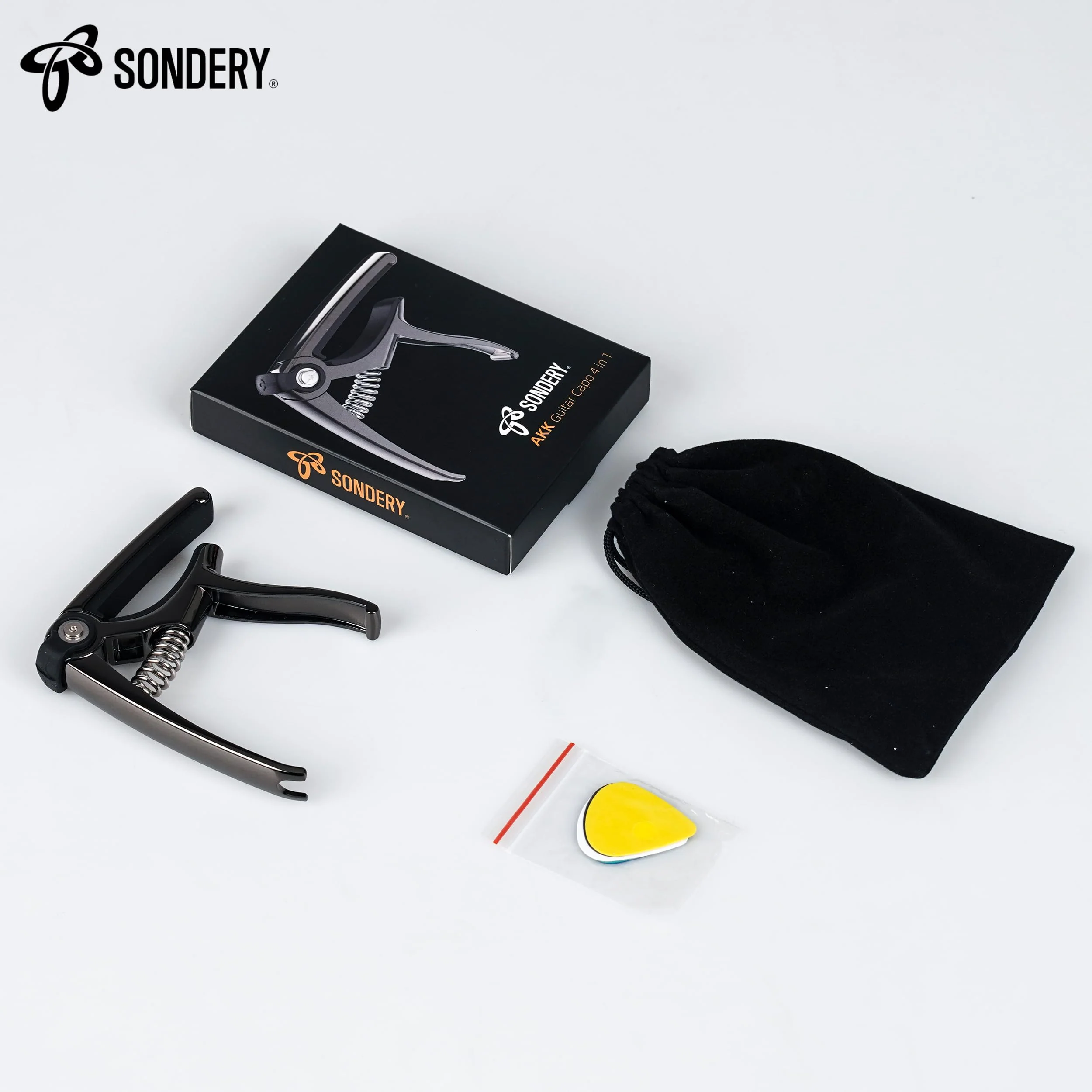 Guitar Capo 4 in 1 for 6 Strings Acoustic and Electric Guitars, 5 Guitar Plectrums and A Pouch Enclosed Free - Image 7