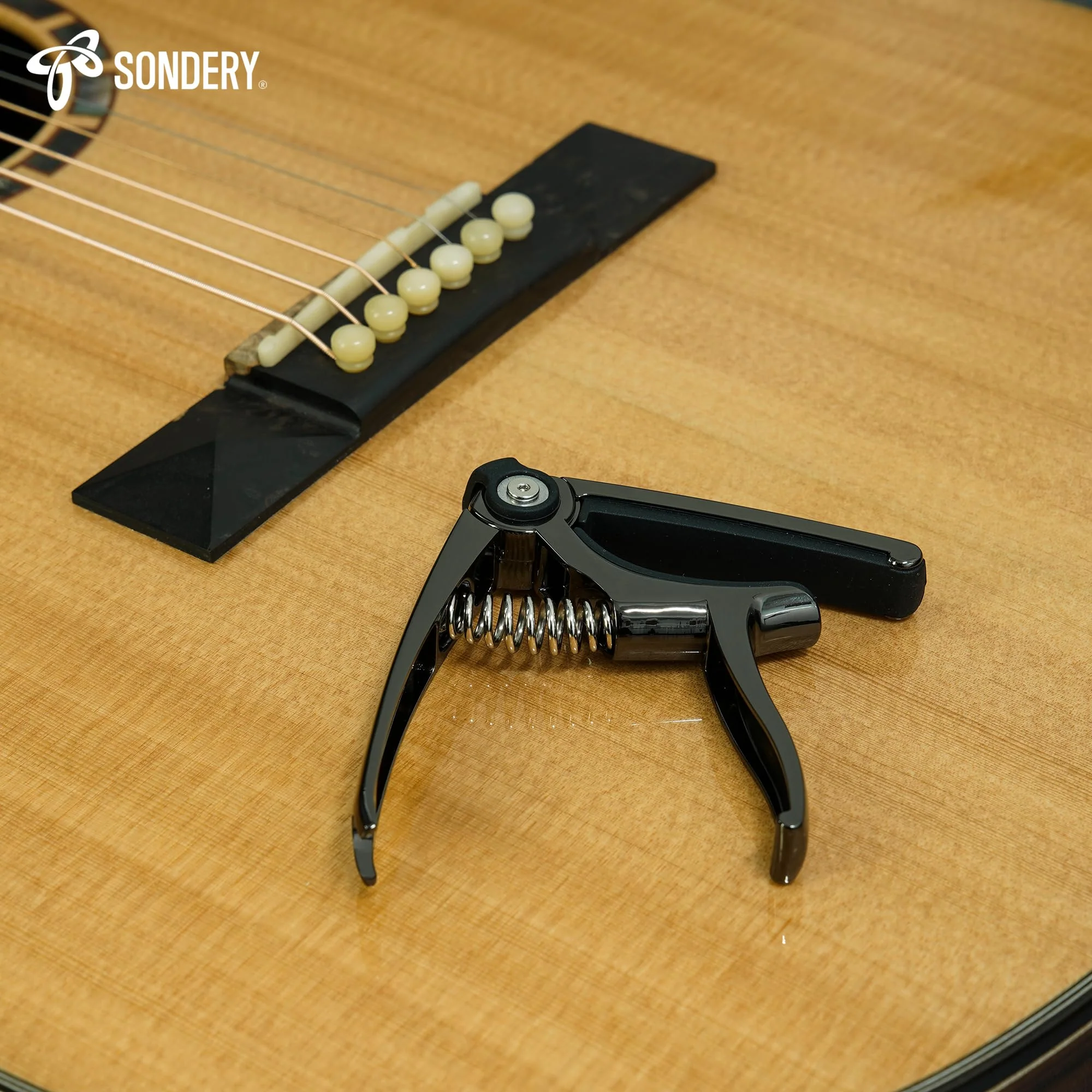 Guitar Capo 4 in 1 for 6 Strings Acoustic and Electric Guitars, 5 Guitar Plectrums and A Pouch Enclosed Free - Image 8