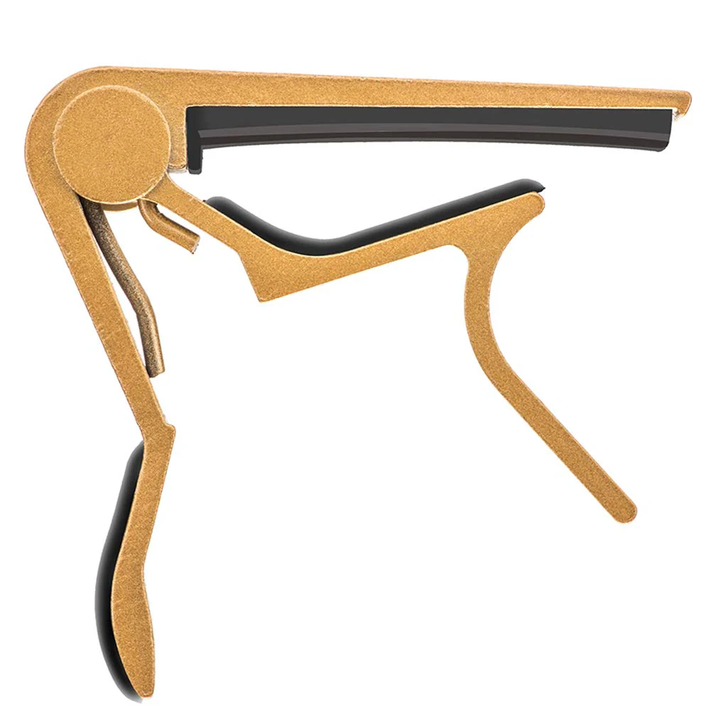 Guitar Capo for Acoustic and Electric Guitars with 6 String Aluminum Material Acoustic Electric Tools Colorful - Gold Yellow