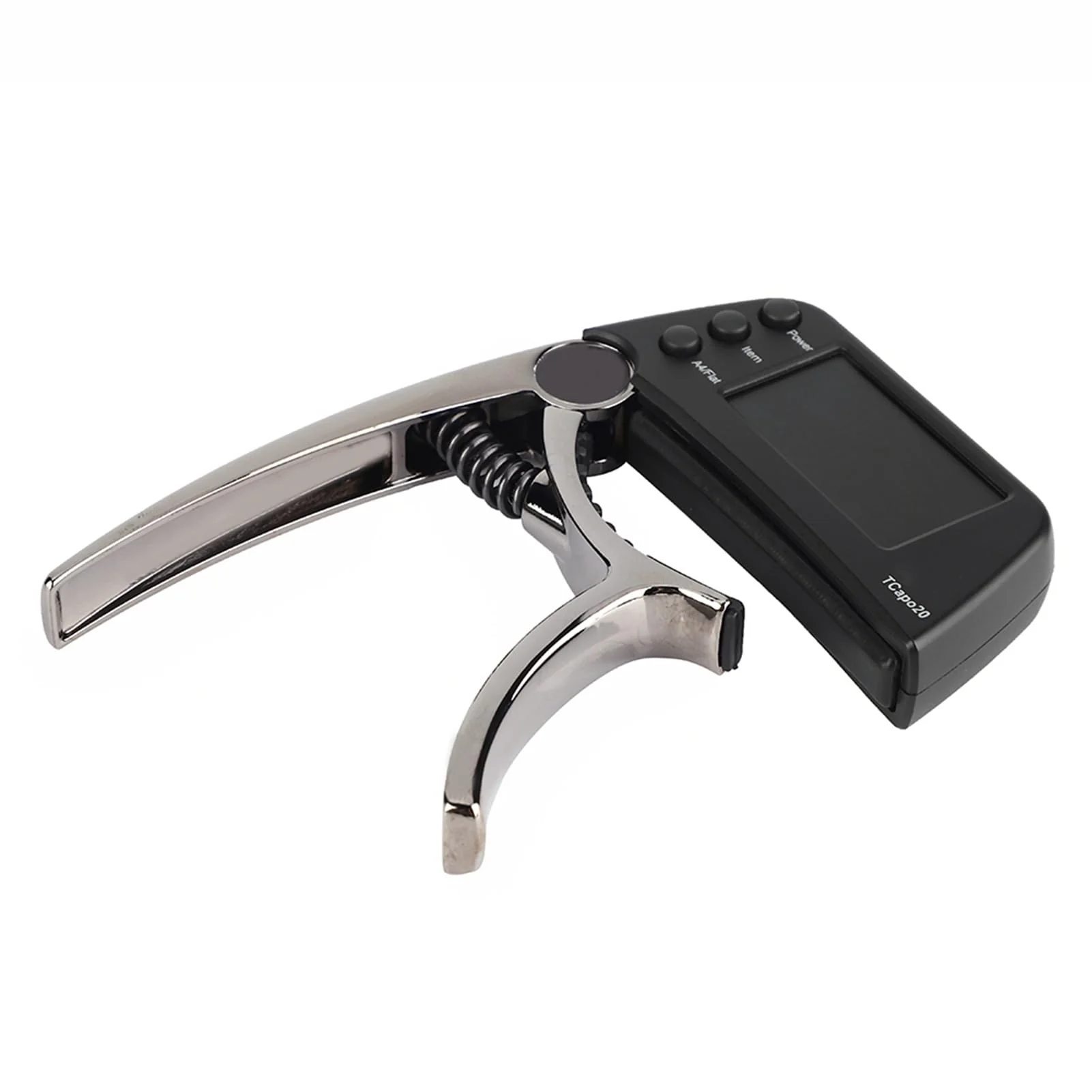Guitar Capo Tuner, 2 in 1 Clip On Capo with Digital Tuner for Guitar and Bass Zinc Alloy Built in Tuner Chromatic Tuner with LCD Display (Plating bronze) Plating bronze - Image 8