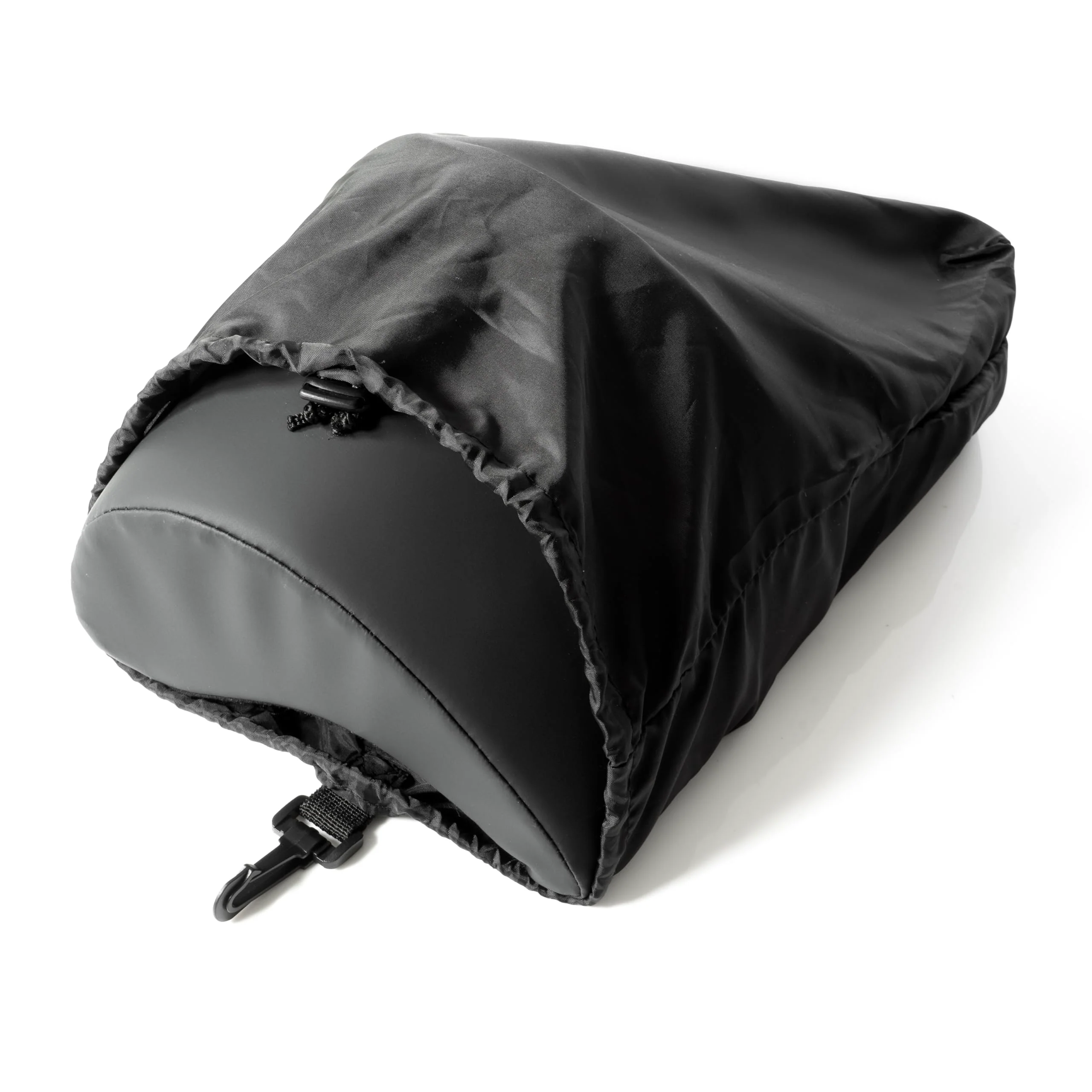 Guitar Cushion - Contoured Built In Sponge for Comfortable Support - Leg Strap -Durable PU Leather in Black - Classical Acoustic Bass & Electric - Complete Travel Bag & String Cleaner Tool - Image 4