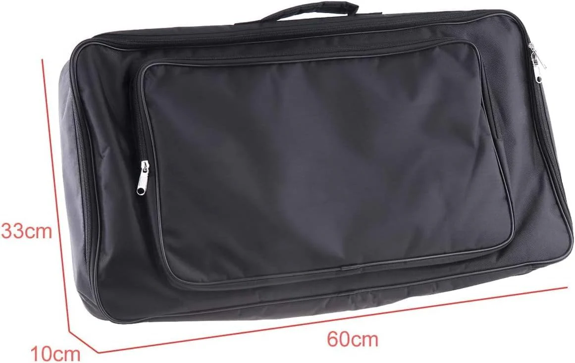 Guitar Effects Pedal Case Carry Bag 23" x 13" Gig Bag for Guitars Effect Pedalboard Black - Image 7