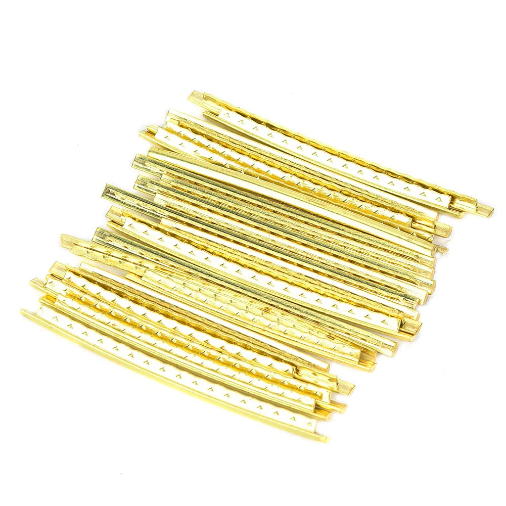 Guitar Fret Wires, 24pcs 2.7mm Electric Guitar Fret Wire, Brass Fretwire for Electric Guitar Bass Guitar Fingerboard Replacement - Image 9