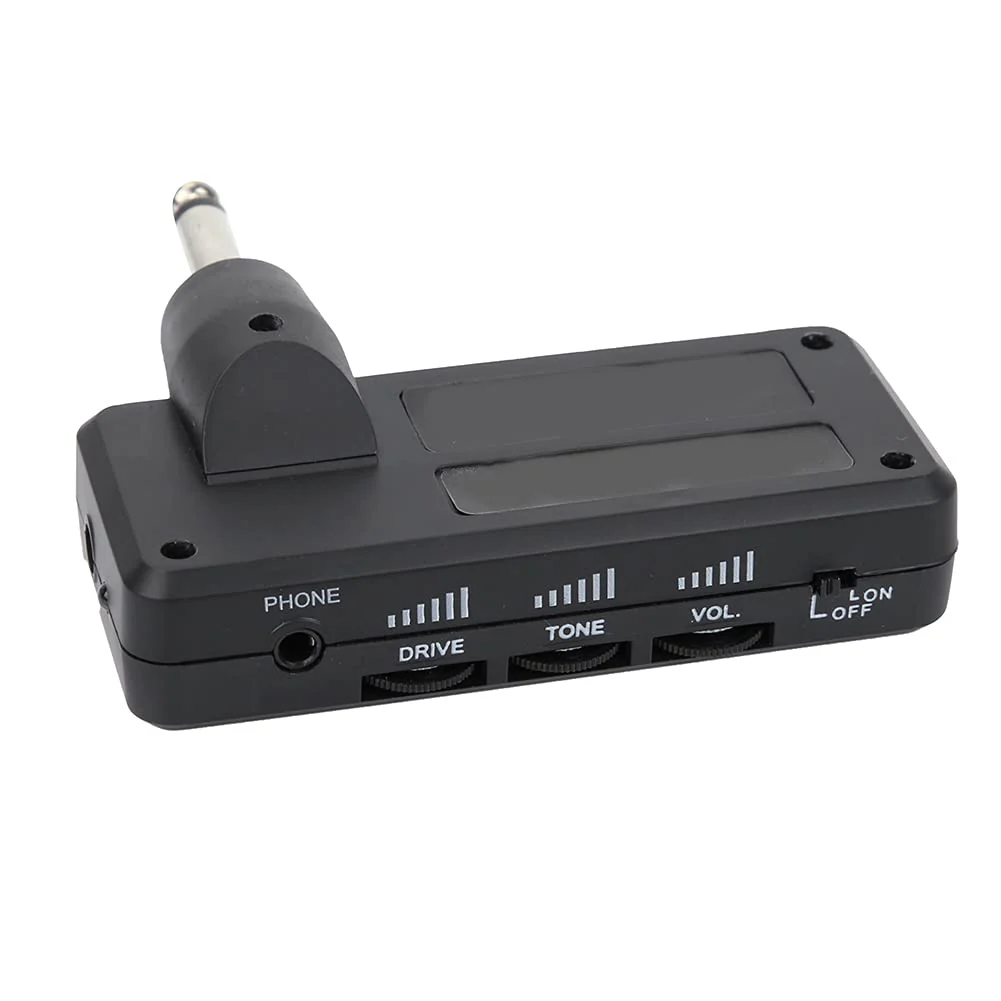 Guitar Headphone Amp, Bass Headphone Amp Portable Guitar Amp Mini Plug Guitar Amplifier Rechargeable Electric Guitar Bass Amp for Electric Guitar - Image 4