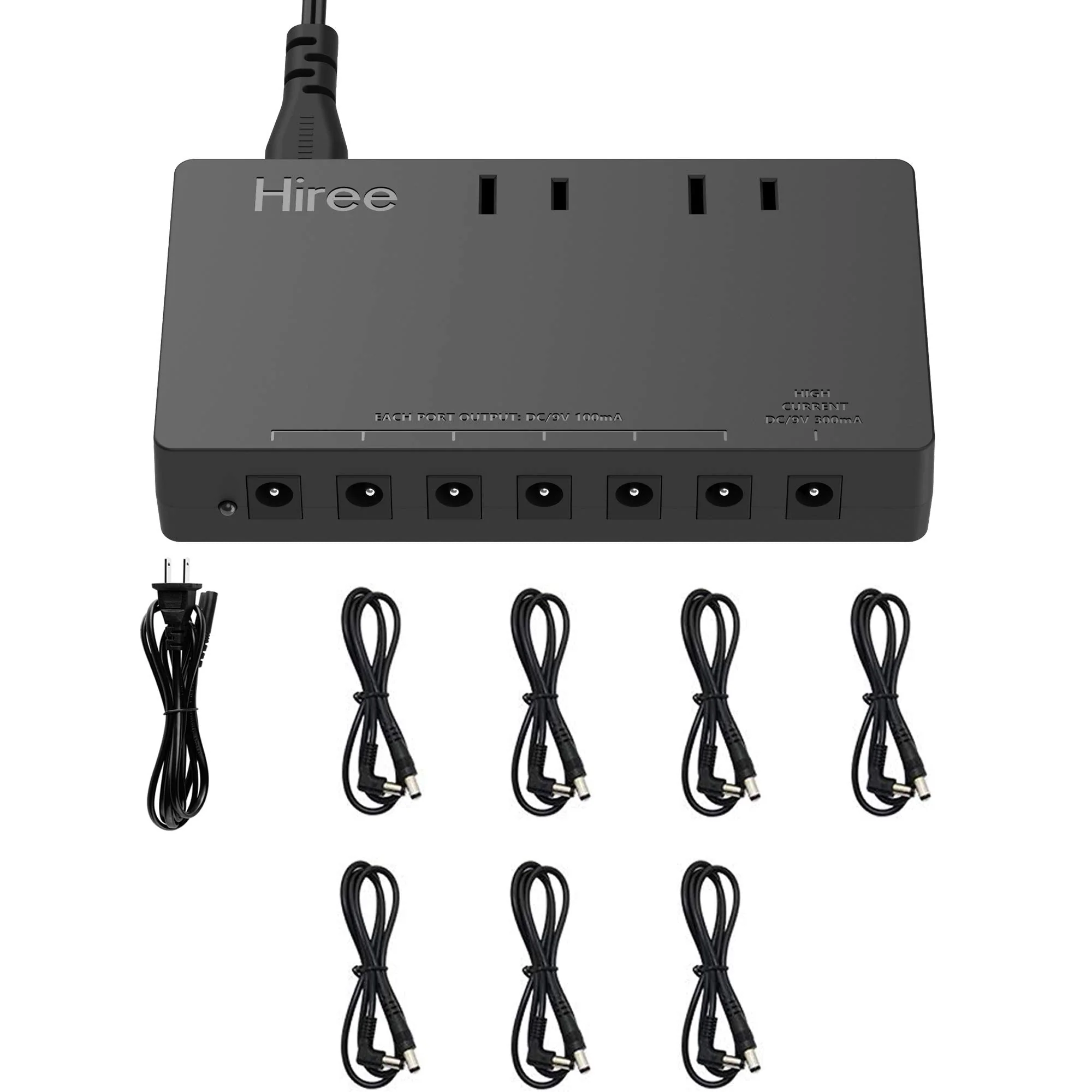 Guitar Pedal Power Supply 7 DC Output for 9V Effect Pedal Board with 2 AC Outlets for Charging Speaker, Musical Instruments - Image 6