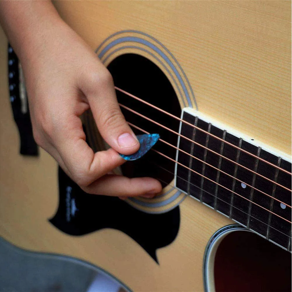 Guitar Pick Holder Case Bag with 24pcs Acoustic Electric Guitar Colorful Picks, Variety Pack Mixed Thickness Picks 0.46mm/ 0.71mm/ 0.96mm + Little Picks Holder Set - Image 6