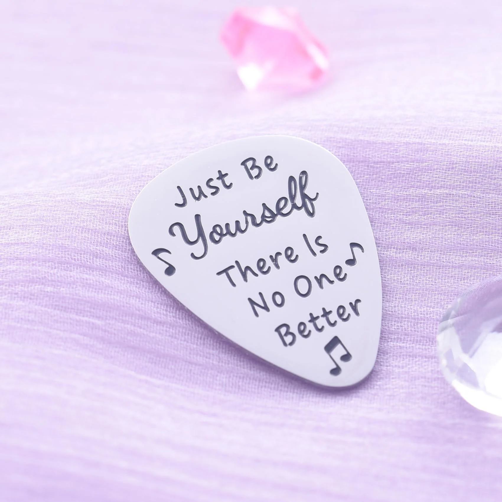 Guitar Pick Inspirational Gifts For Music Lover Fans Girls Boys Stainless Steel Guitar Picks - Image 4
