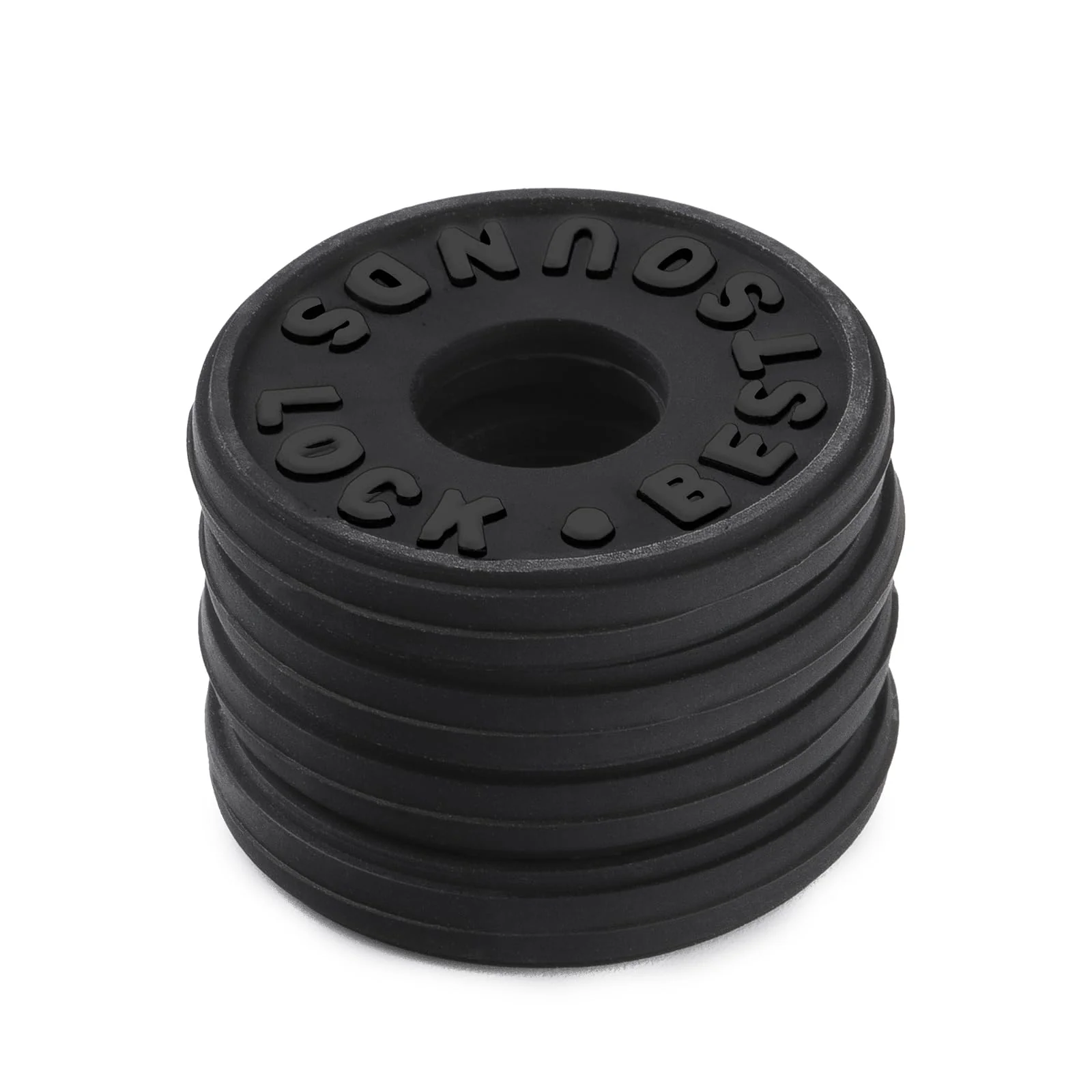 Guitar Strap Blocks, 6PCS Premium Silicone Safety Locks (Black) Black - Image 2