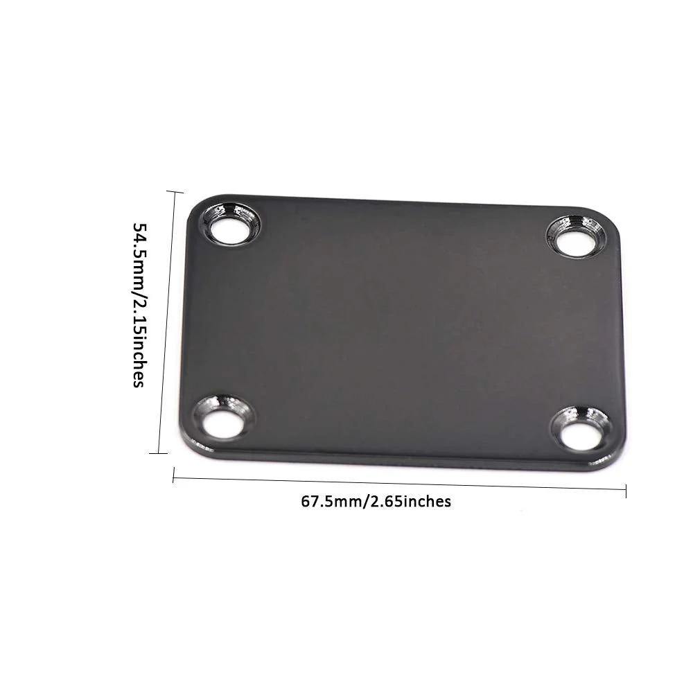 Guitar String Retainer Roller String Tree Guides,Loaded Jack Socket Plate and Neck Plate Black,Electric Guitar Hardware Set with screws Black 03 - Image 5