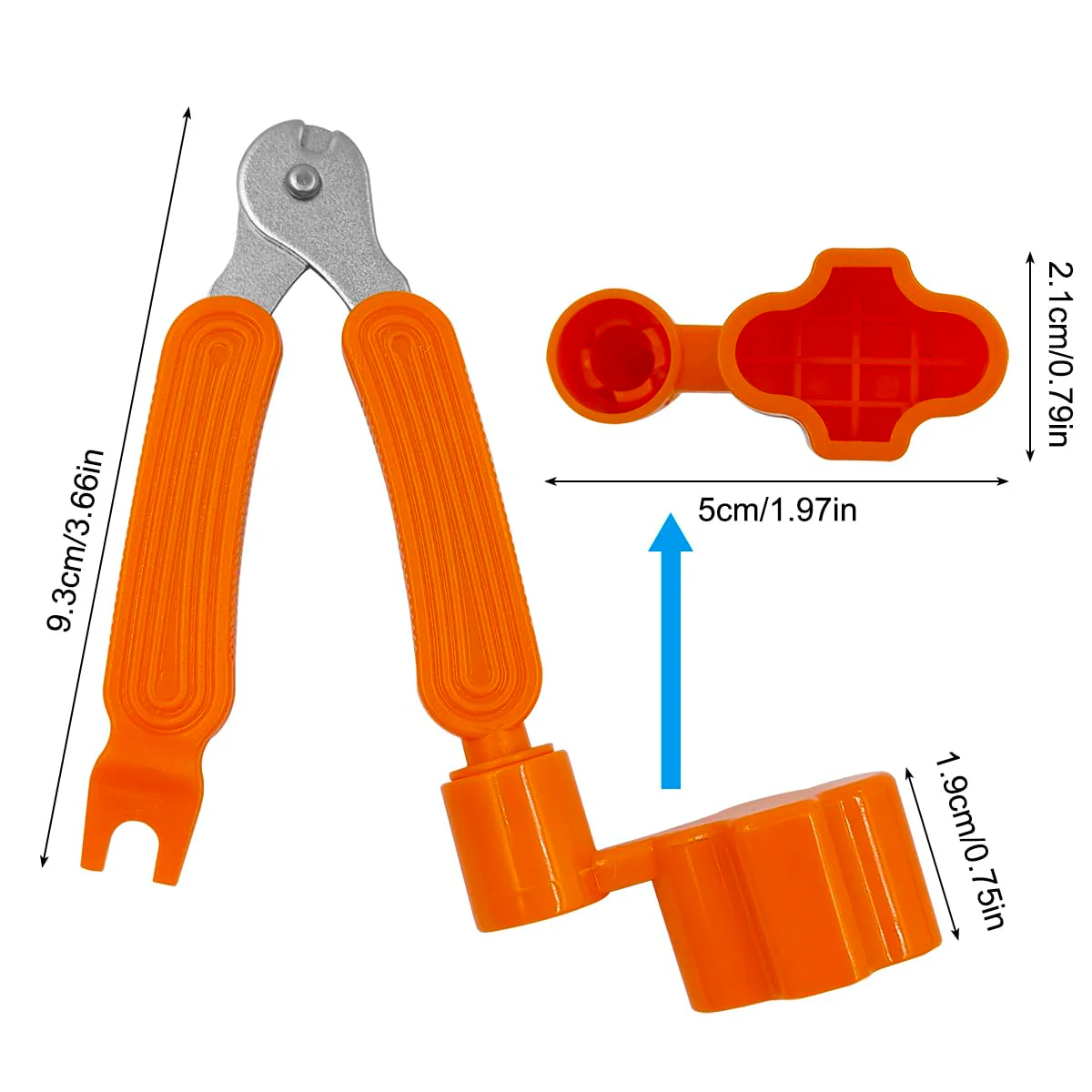 Guitar String Winder, Guitar String Cutter, Guitar Bridge Pin Puller, lyfLux 3 in 1 Guitar Repair Tool (4 Pack) - Image 2