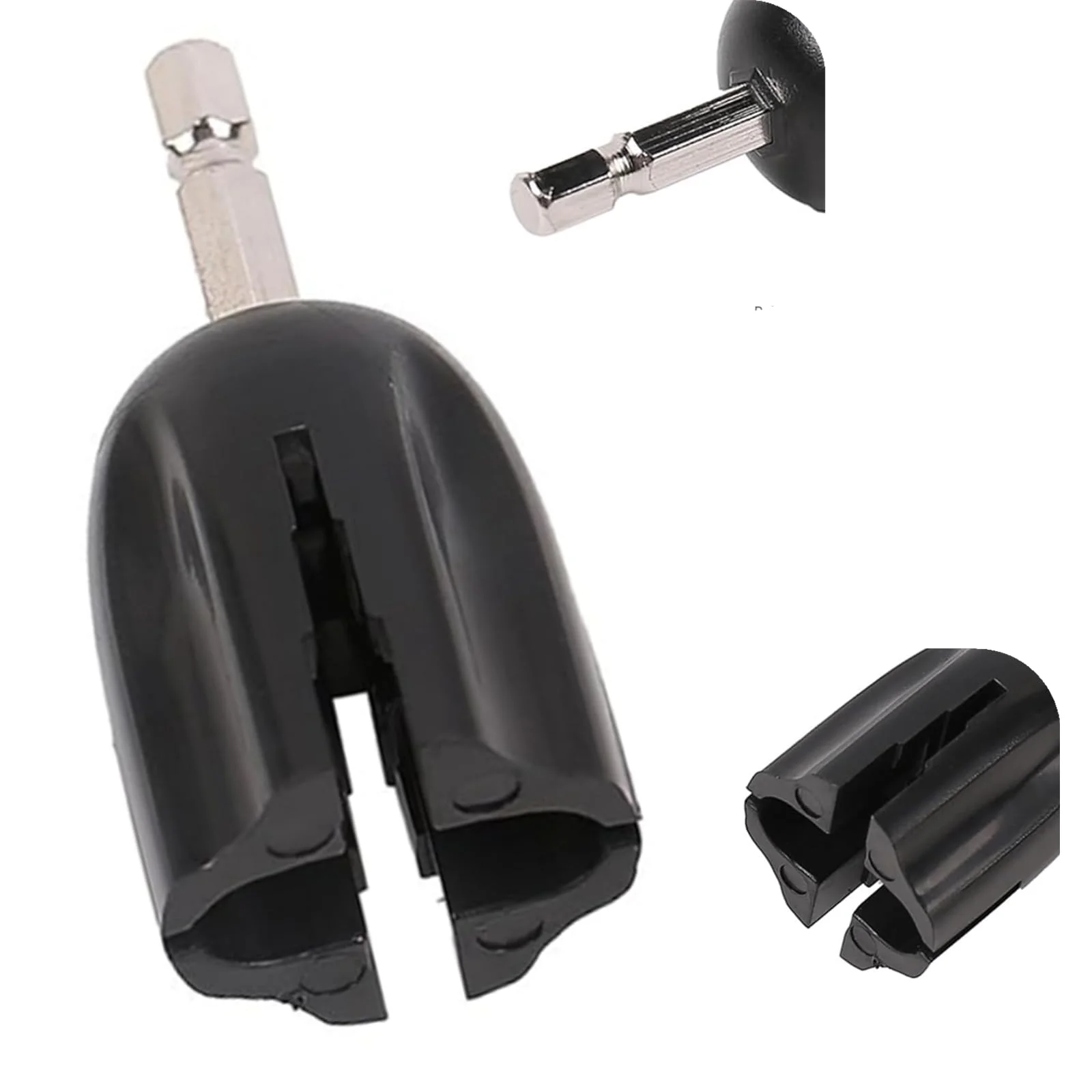 Guitar String Winder Head, Drill Bit Plug Peg Puller DIY Maintenance Tool for Folk Guitar, Electric Guitar, Bass, Classical Guitar, Ukulele - Image 3