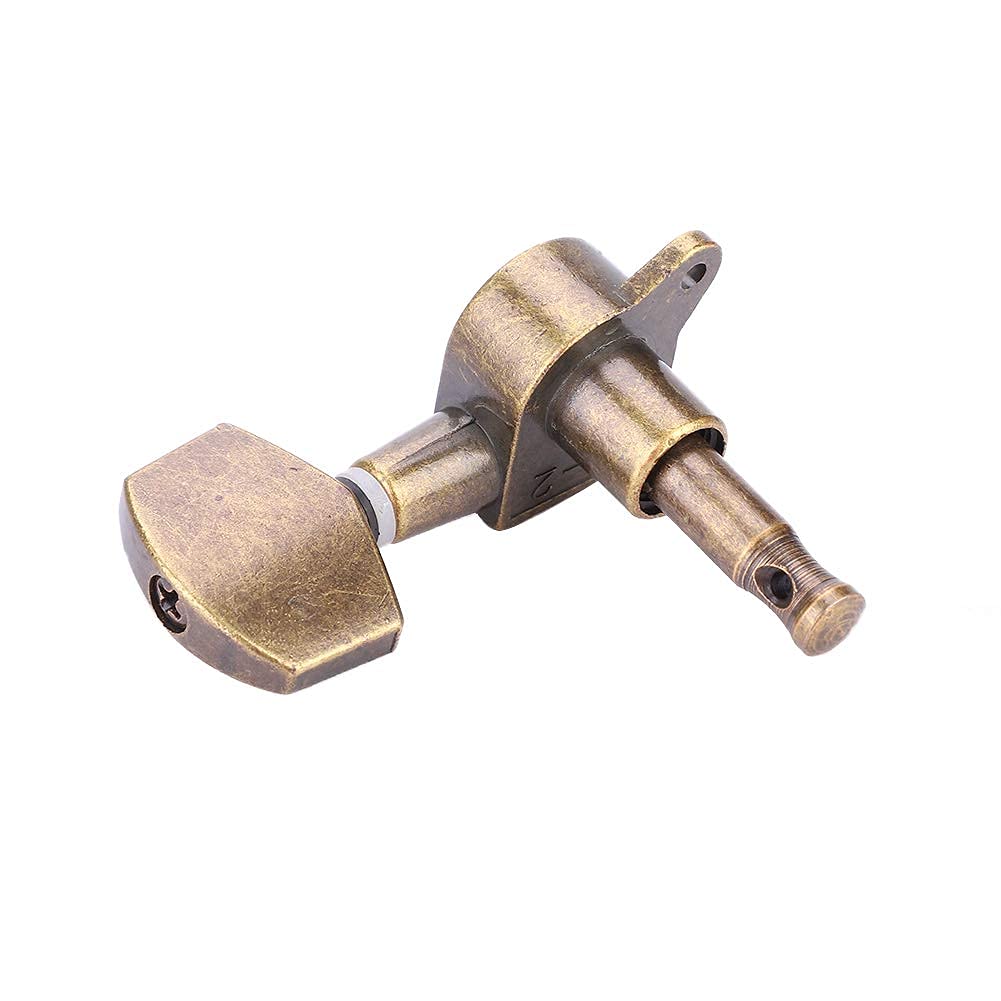 Guitar Tuning Pegs,3L3R Guitar Tuning Pegs Locking Tuners Copper Alloy Machine Heads Button Guitar String Tuning Pegs Machine Heads Tuners Set Performance Accessory - Image 6
