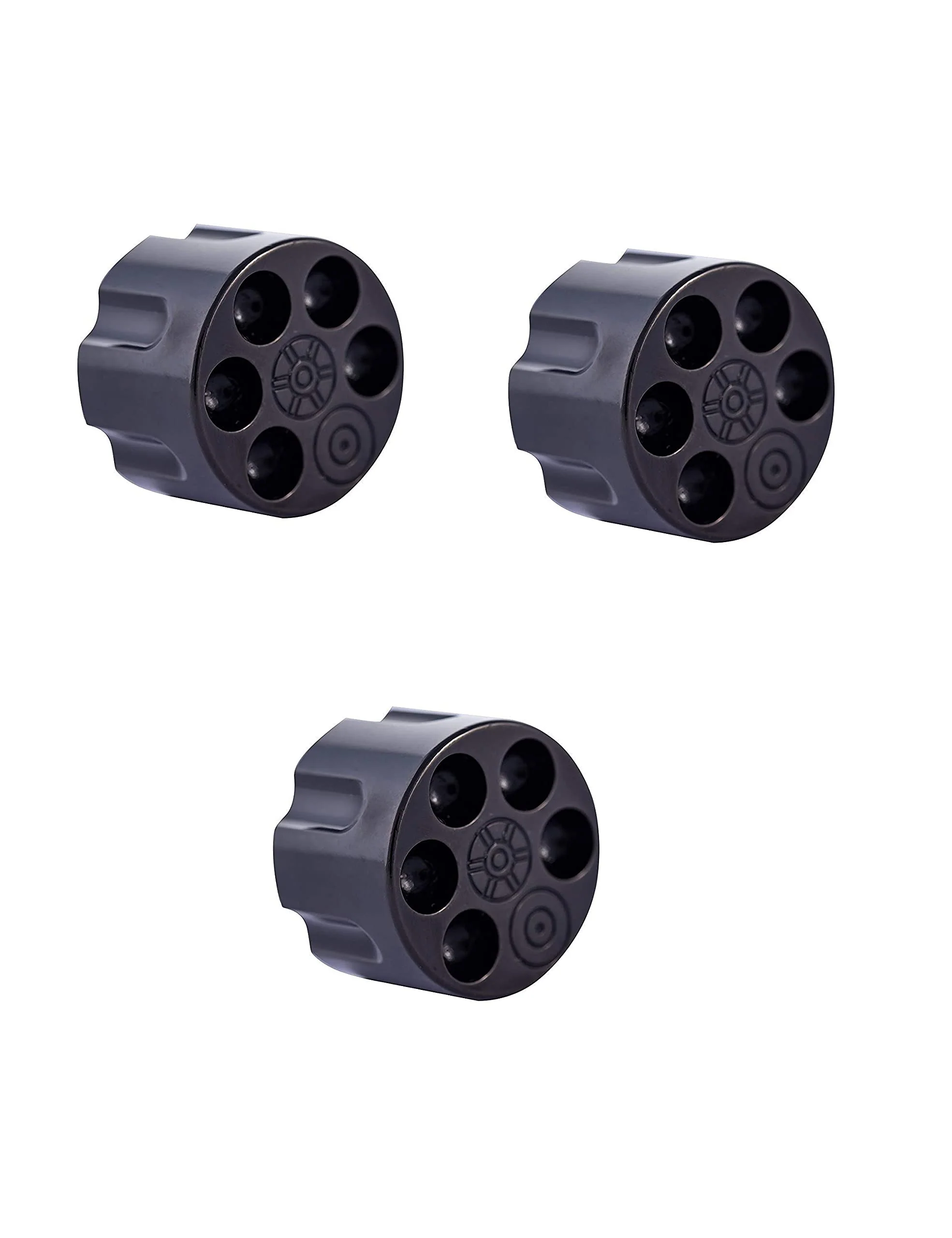 Guyker 3Pcs Guitar Potentiometer Control Knobs for 6mm(0.24”) Dia. Shaft Pots - Knurled Volume and Audio Switch Knob Replacement for Electric Guitar or Precision Bass - Brass, CNC Machined (Black) Brass, CNC Machined - Black
