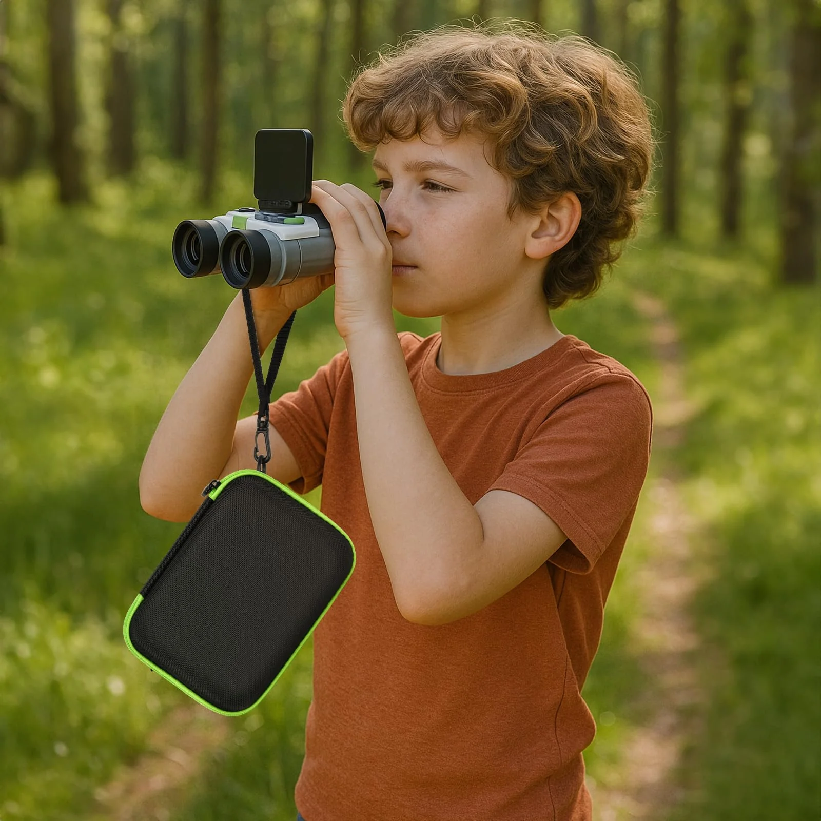 GWCASE Portable Carrying Storage Case Compatible with LeapFrog Magic Adventures Binoculars and Accessories, Protective Organizer Box for Outdoor Travel and Exploration(Bag Only) Black - Image 4