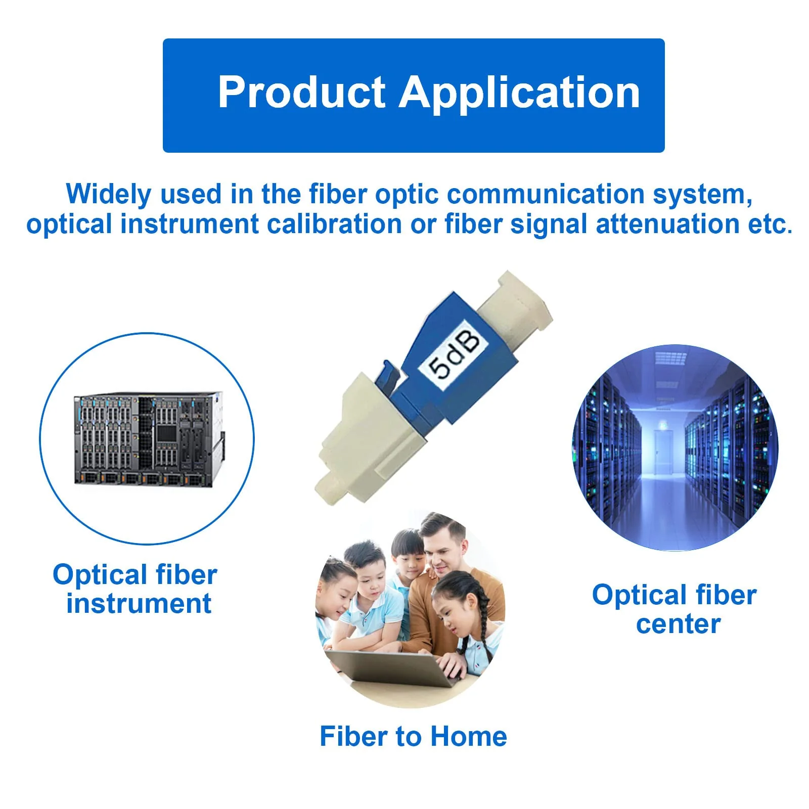 GwliUni 10Pcs LC Fiber Optic attenuator, Fiber Signal Attenuation Converter, LC Inserts Connector Single Mode (LC-UPC, 5dB) LC-UPC - Image 5