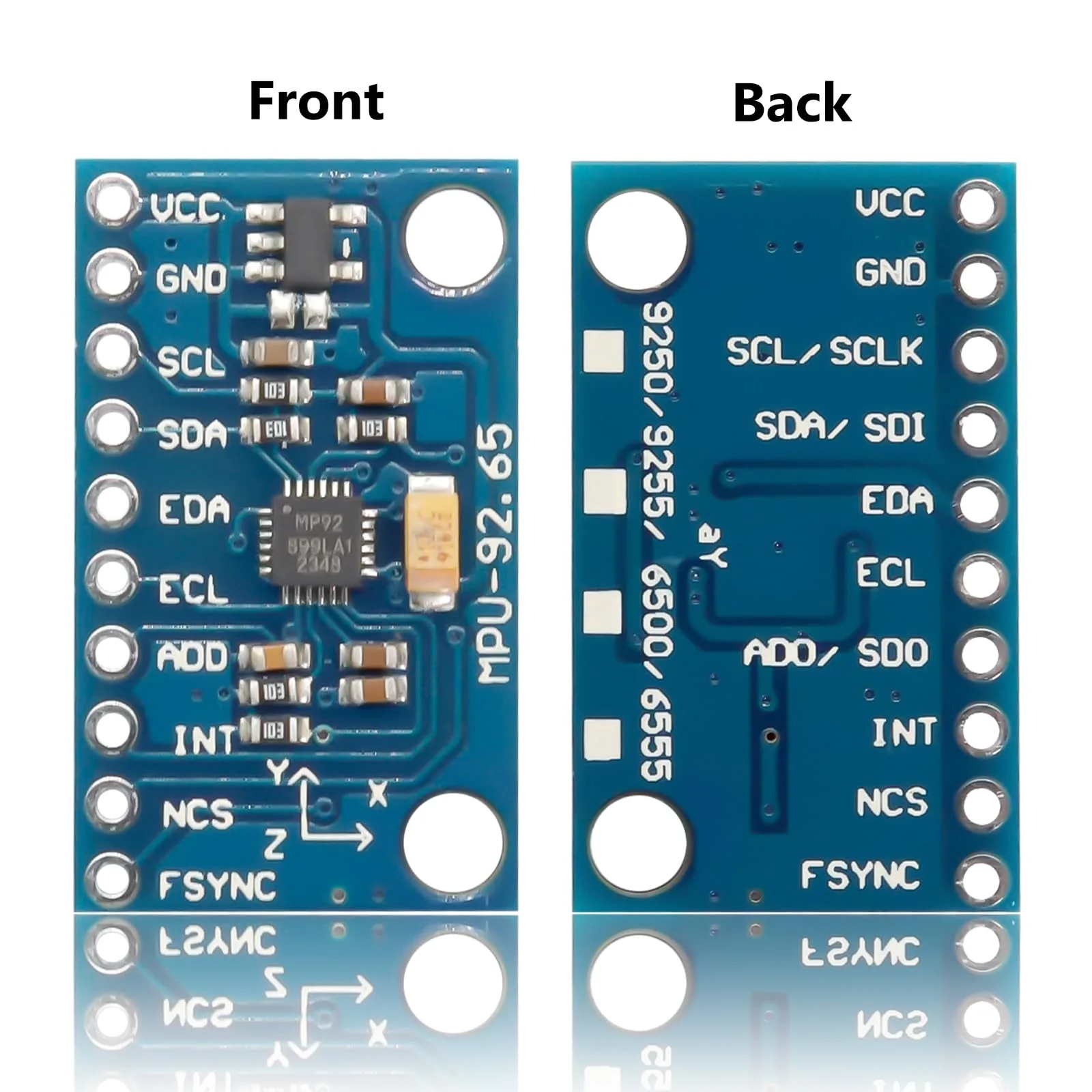 GY-9250 9-Axis Sensor Module Binghe 1 Piece MPU9250 Accelerator Gyro Sensor Compass Magnetic Field Sensor Acceleration Range ±2±4±8±16g I2C/SPI Communication 3-5V Compatible with Arduino - Image 4