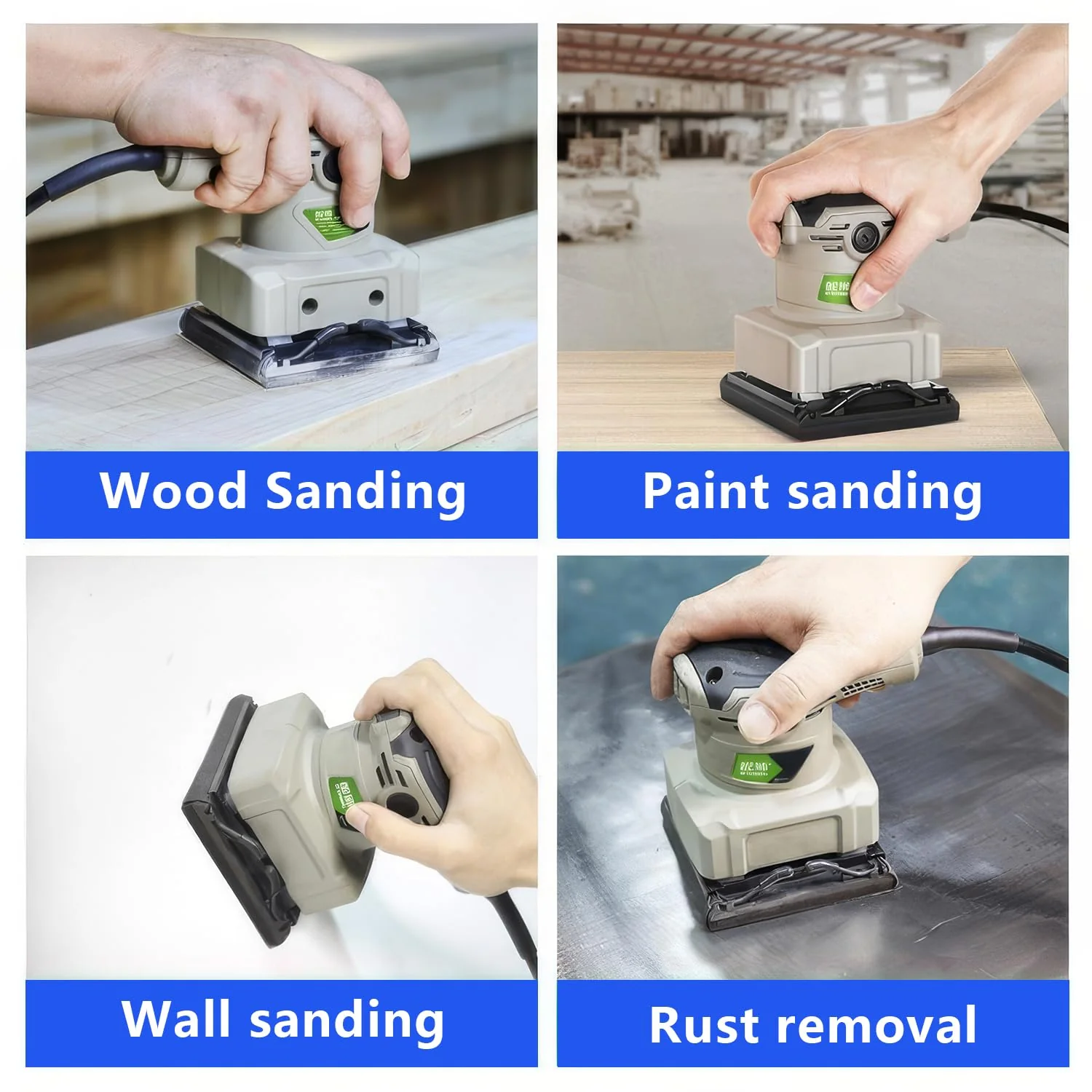 GZKTY Pack of 70 Sandpaper 6 Holes 115 x 101 mm Grit 40/60/80/100/120/180/240 for BO4555 BO4554 BO4561 DBO484Z DBO480Z BO4565K BO4565J BO4565J BO4566 5 OrOrsansan 70 pieces - 40/60/80/100/120/180/240 grit - Image 5